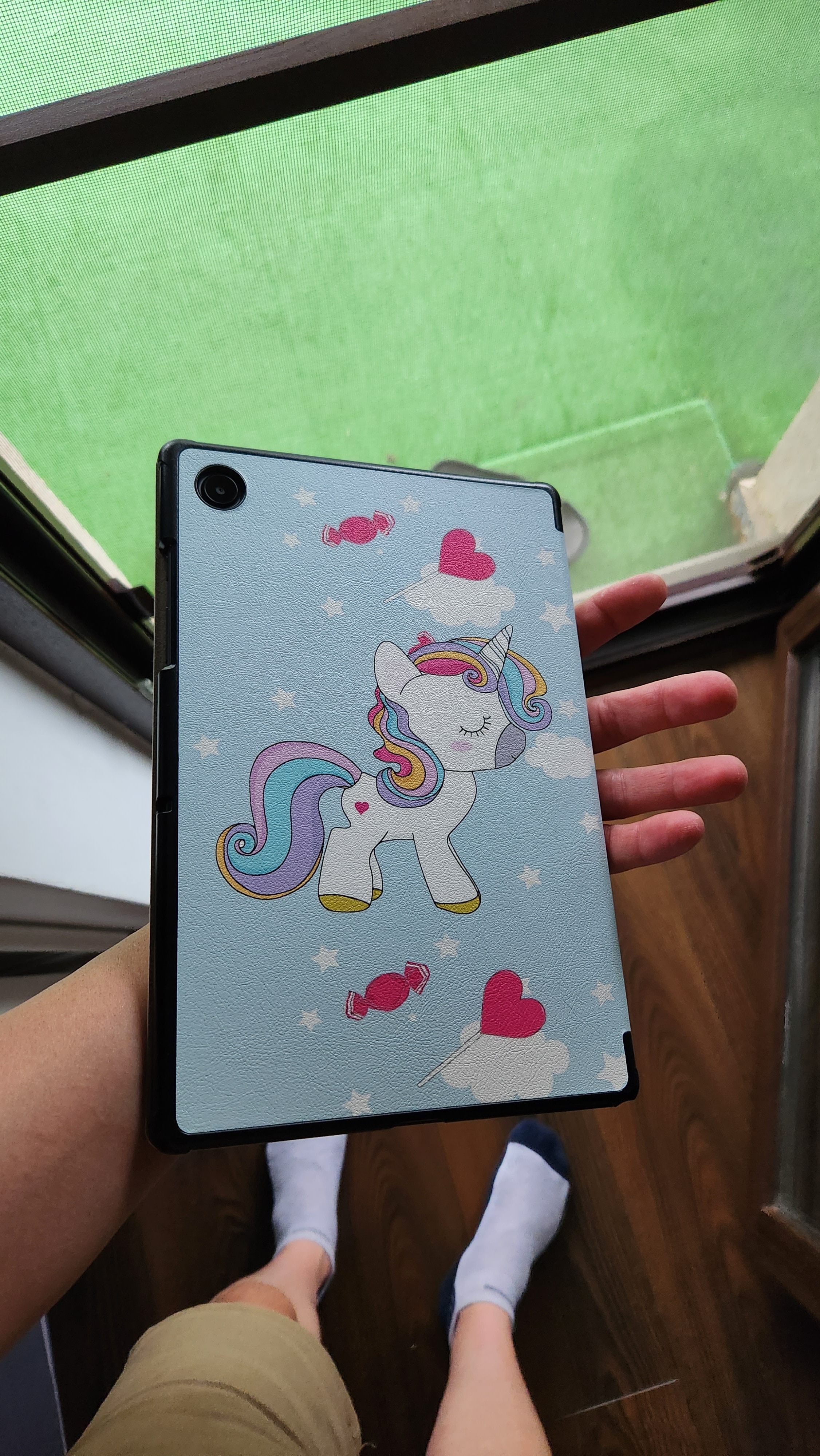 Husa tableta, Poliuretan/Policarbonat, Compatibila cu Samsung Galaxy Tab A8 10.5'' 2022, Multicolor