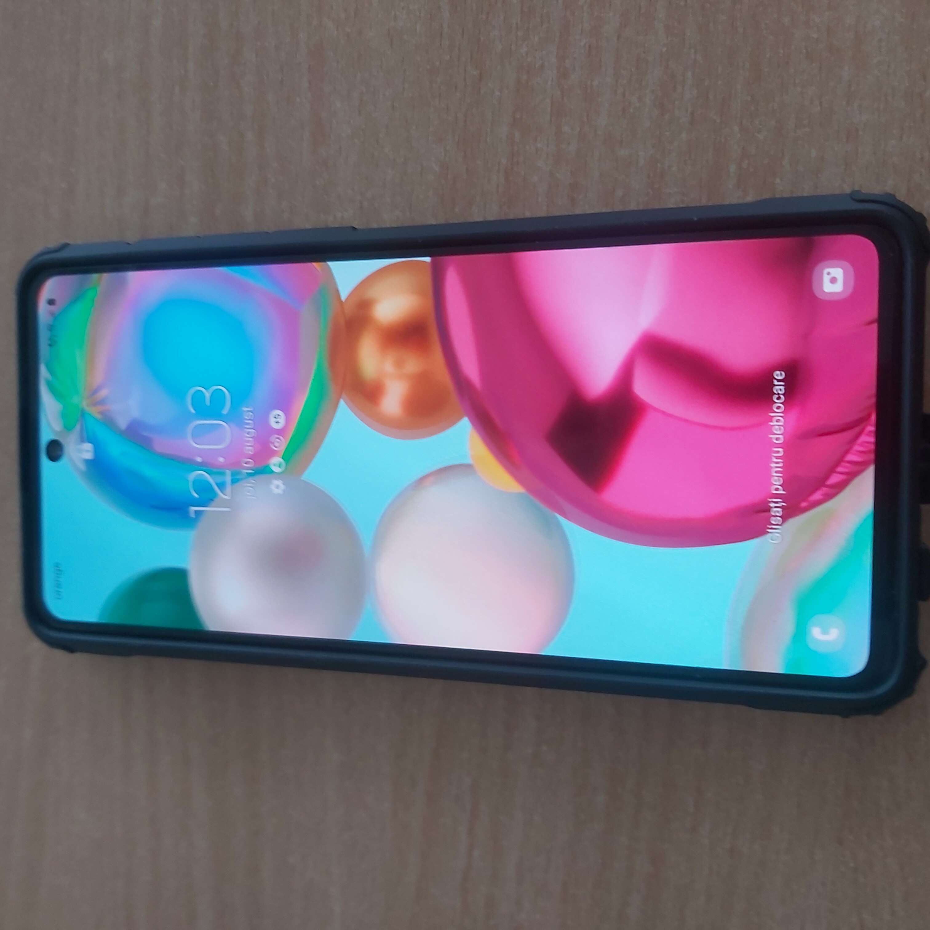 Folie din sticla securizata cu margini negre compatibila Samsung Galaxy A71