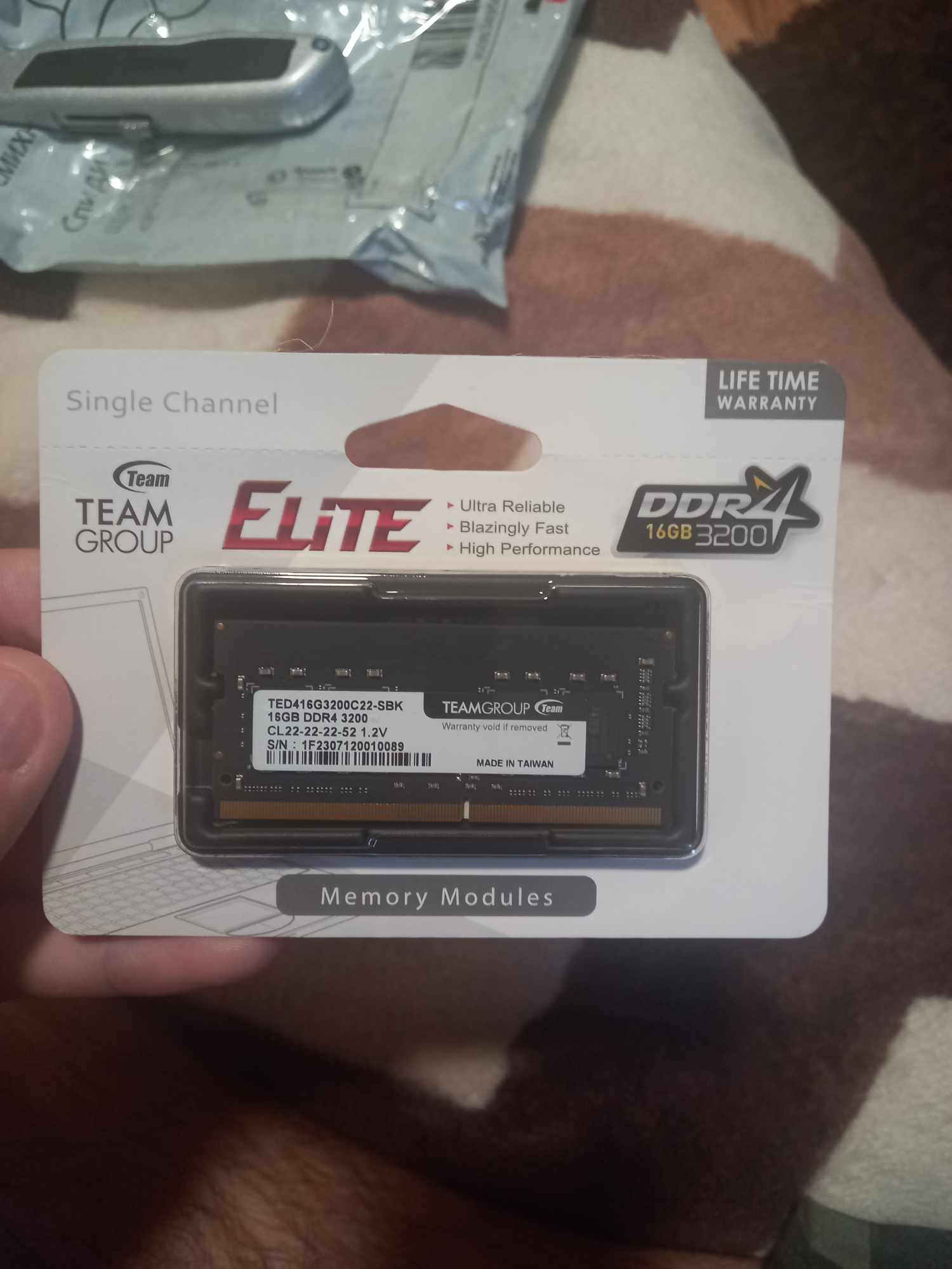 Memorie Team Group Elite DDR4 SO-DIMM 16GB 3200MHz CL22 1.2V