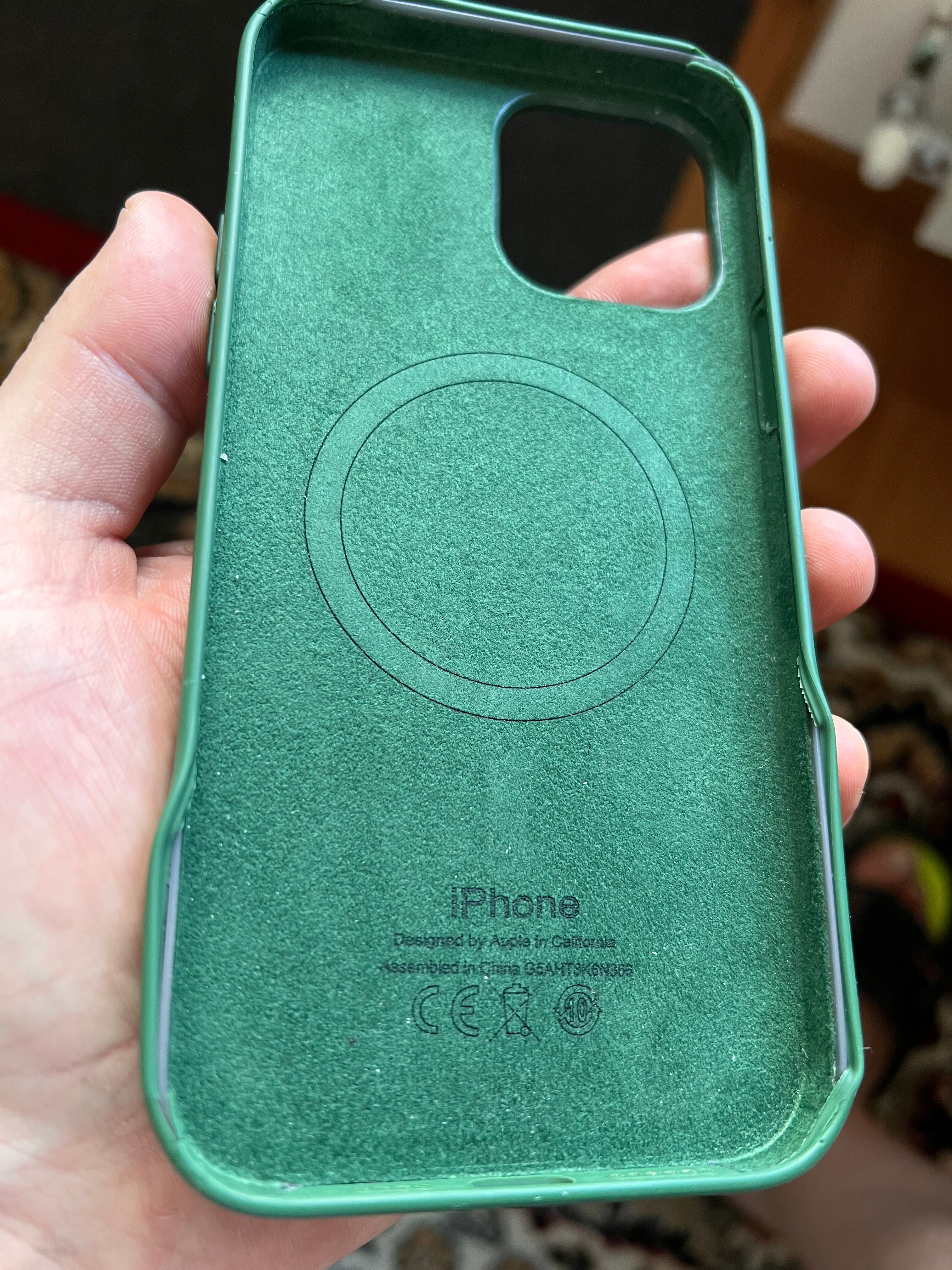 Husa de protectie Apple Silicone Case with MagSafe pentru iPhone 13 Pro Max, Abyss Blue