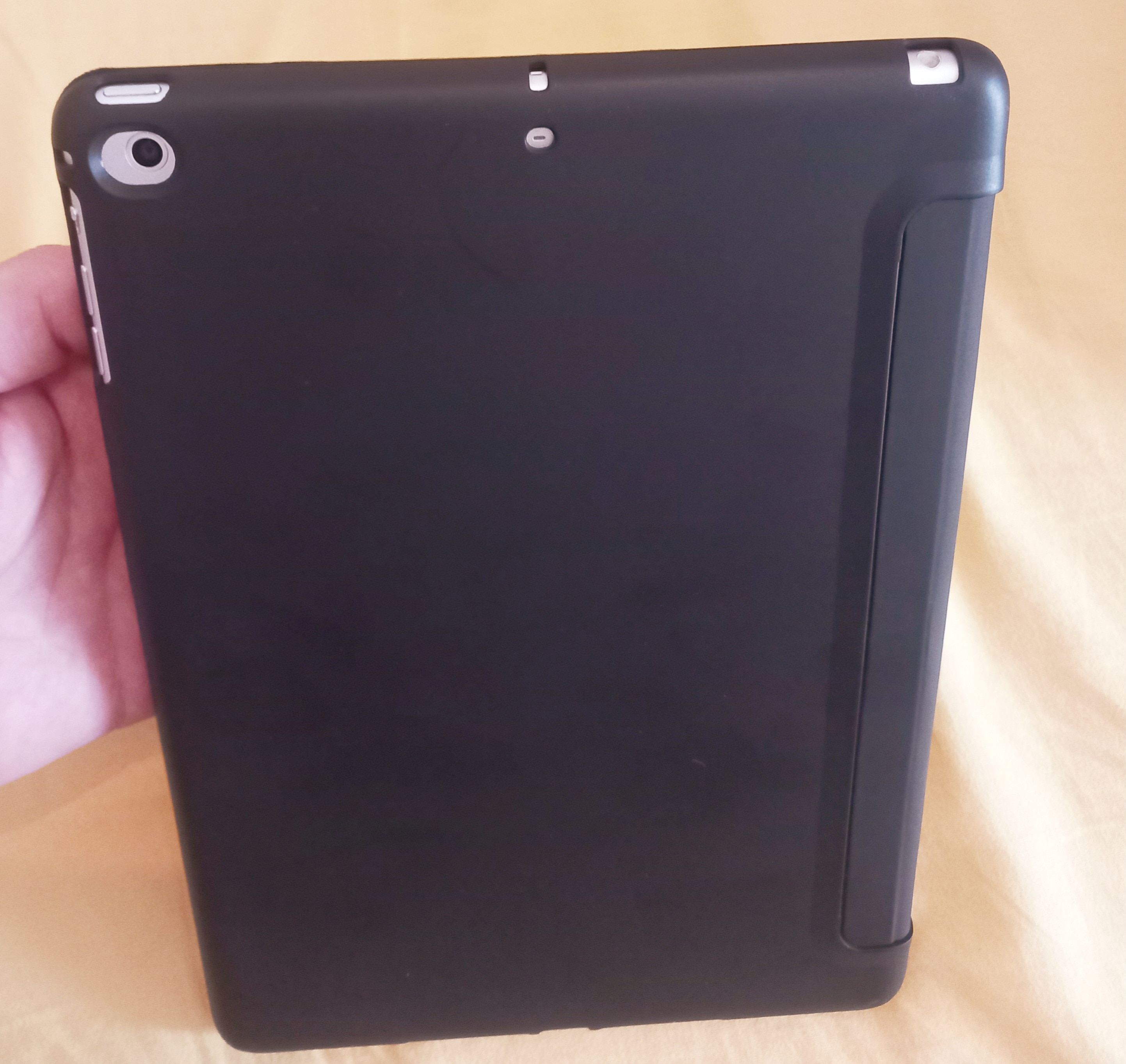 Husa smart cover Ipad Air 1, 9.7inch, Telgo, inchidere magnetica,functie wake-sleep, Gri, 9.7 "