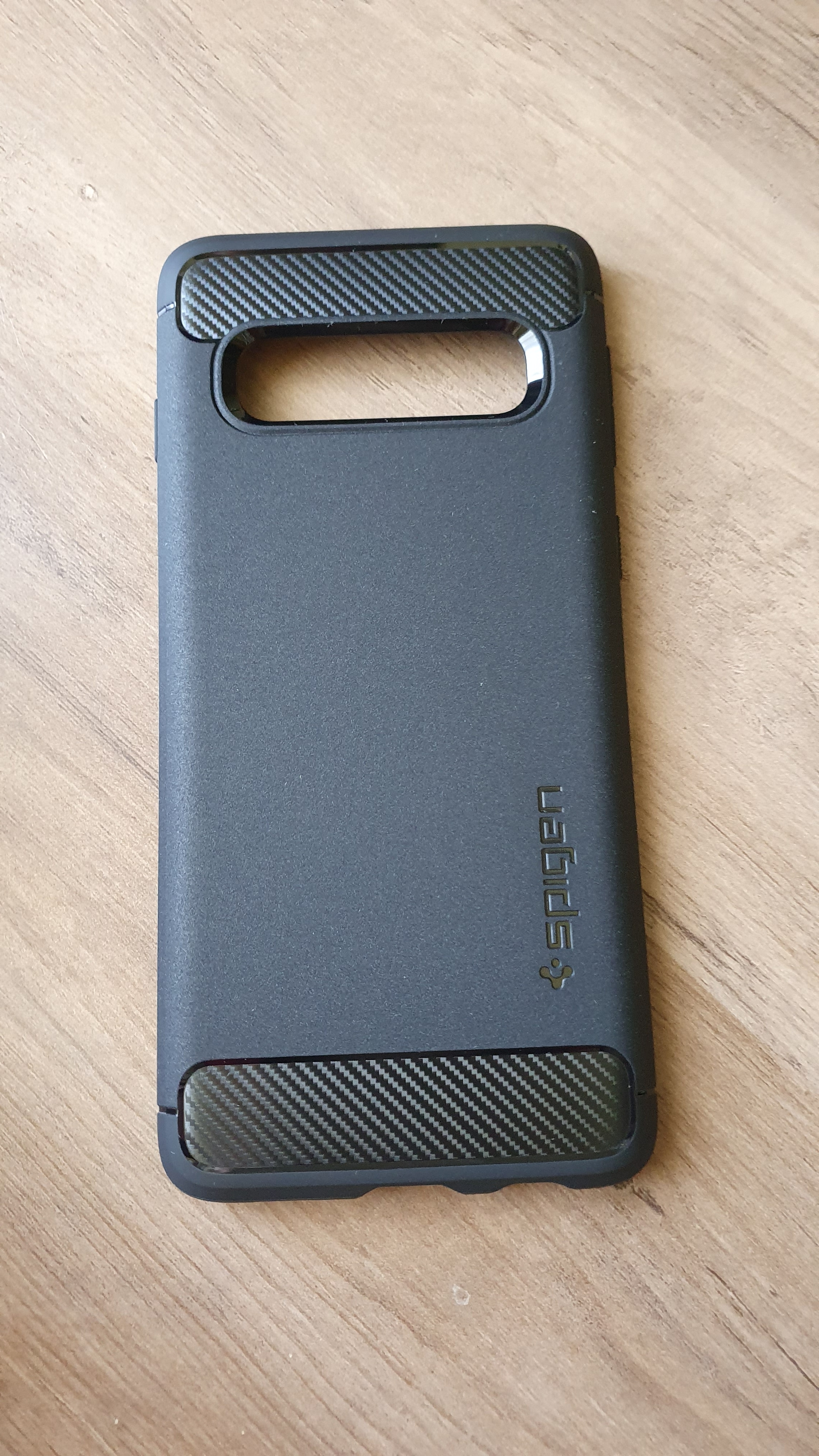 Husa de protectie Cover Spigen Rugged Armor pentru Samsung Galaxy S10, Matte Black