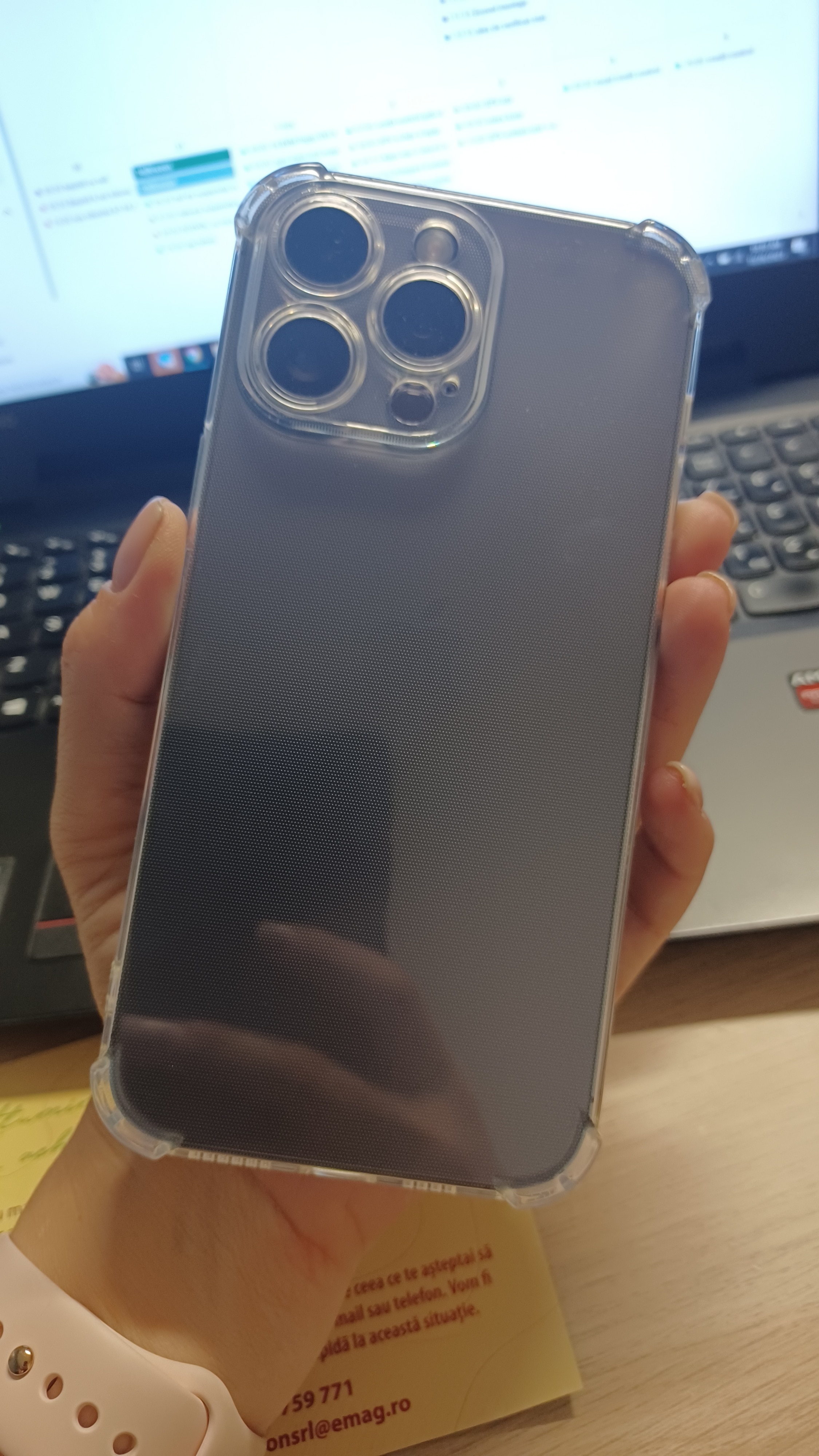 Husa protectie pentru Apple iPhone 14 Pro Max, Flippy, TPU, Antisoc, Protectie colturi, Rezistenta la impact, 1.5 mm, Transparenta