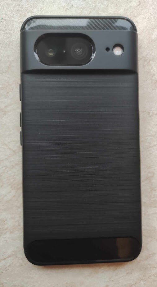 Husa pentru Google Pixel 8 - Techsuit Carbon Silicone - Black