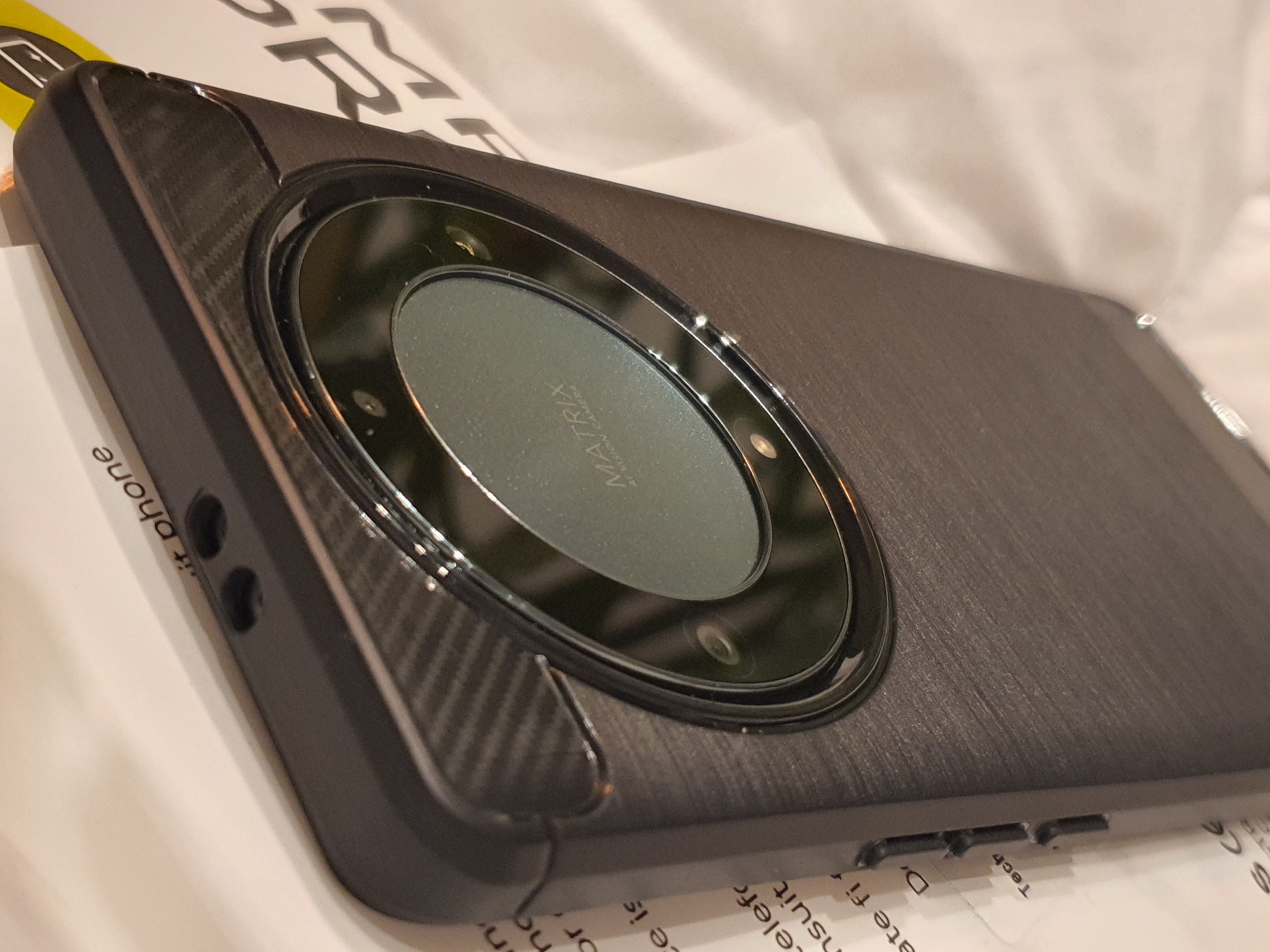 Husa pentru Honor Magic 8 Lite Carbon Silicone - negru mat