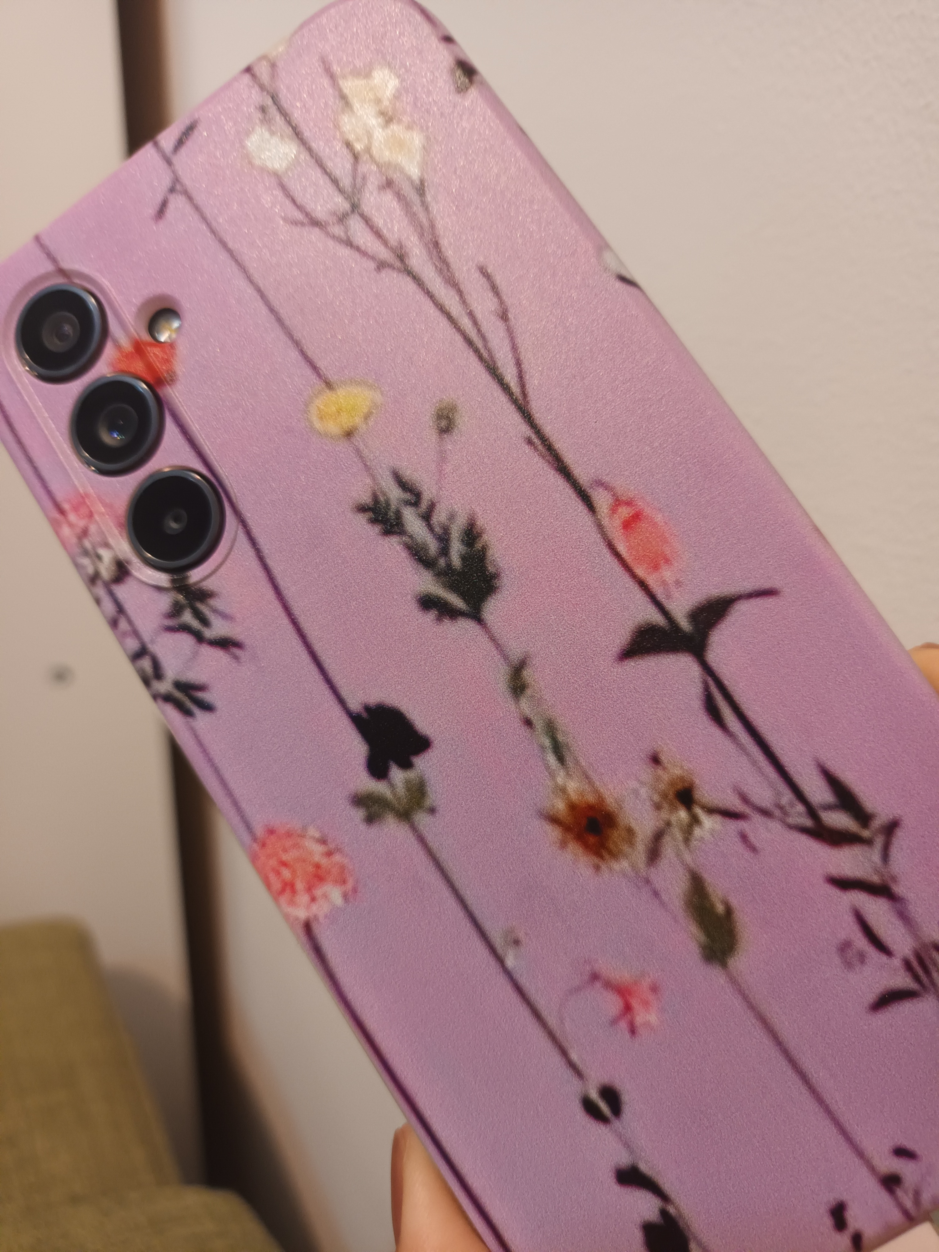 Husa Spate Tech Protect Mood, Compatibila Cu Samsung Galaxy A54 5g, Garden Violet