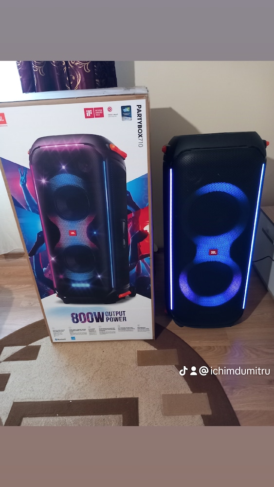 Sistem audio JBL Partybox 710, 800W, Original Pro Sound, Dynamic