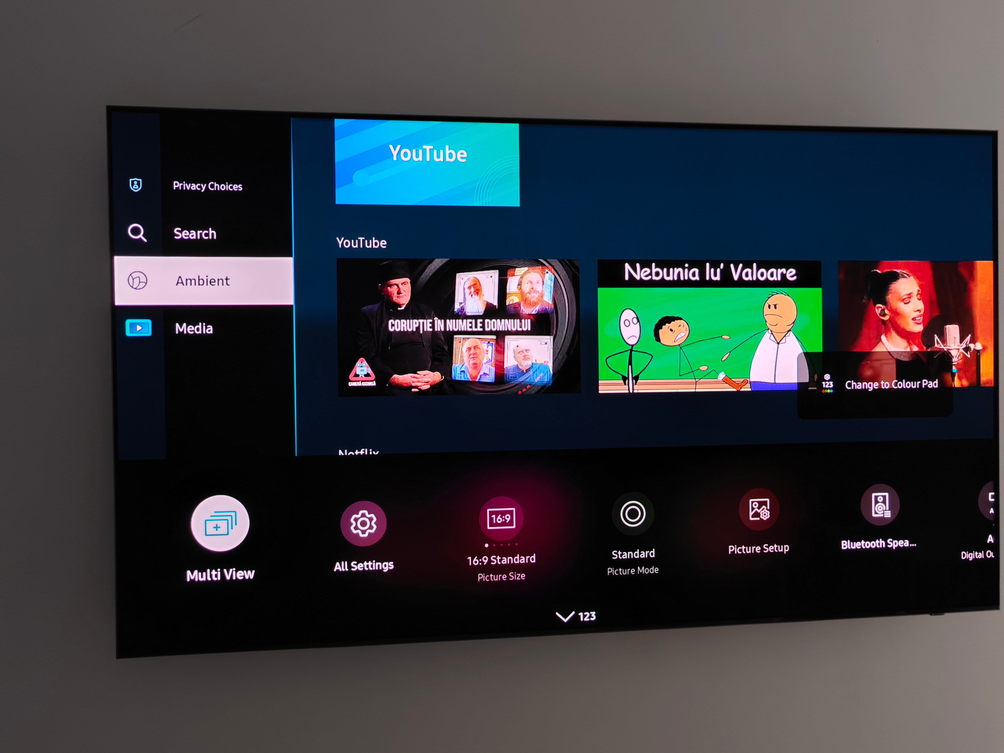 Televizor Samsung OLED 55S95B, 138 cm, Smart, 4K Ultra HD, 100Hz, Clasa G