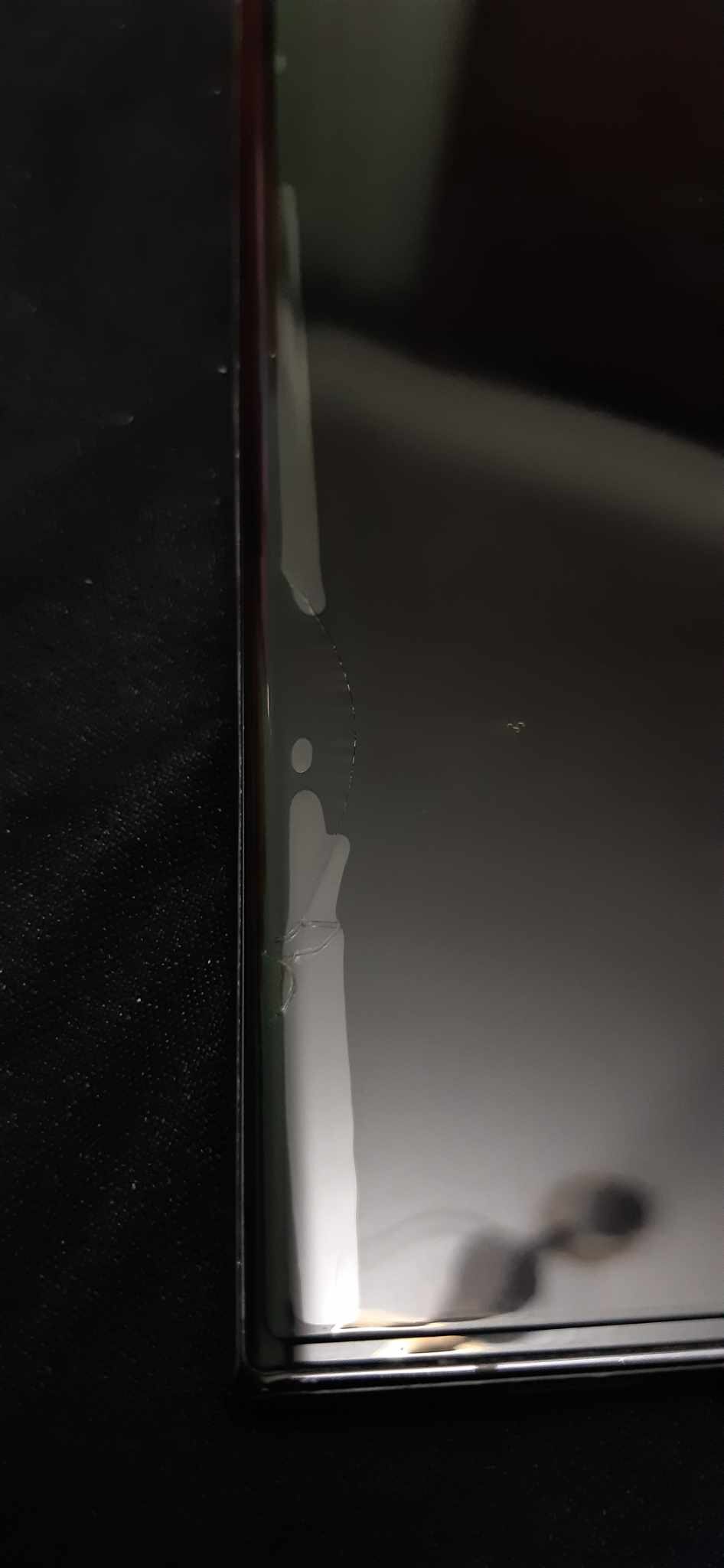 Folie pentru Samsung Galaxy S22 Ultra 5G - Techsuit 111D Full Cover / Full Glue Glass / 3D Curved Screen - Black