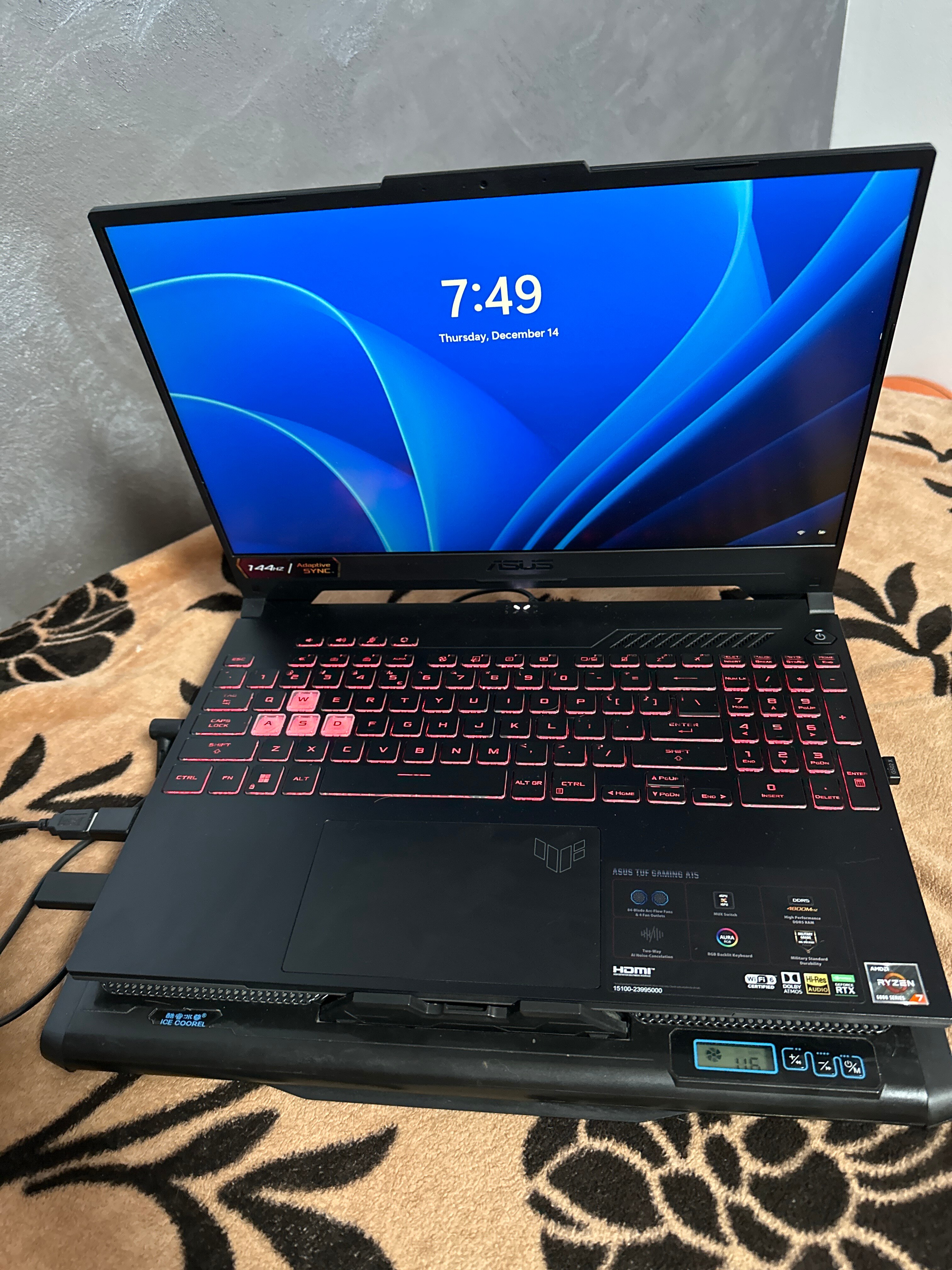 Laptop Gaming ASUS TUF A16 FA608UM cu procesor AMD Ryzen™ 7 260