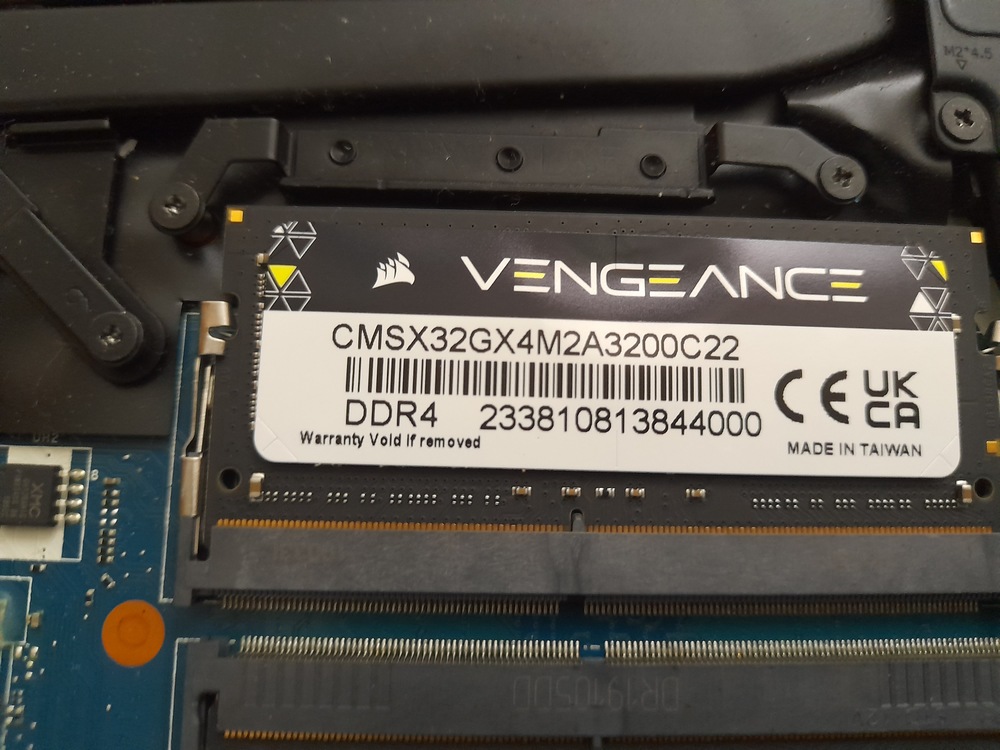 Memorie Laptop Corsair Vengeance, 32GB(2x16GB) DDR4, 3200MHz CL22