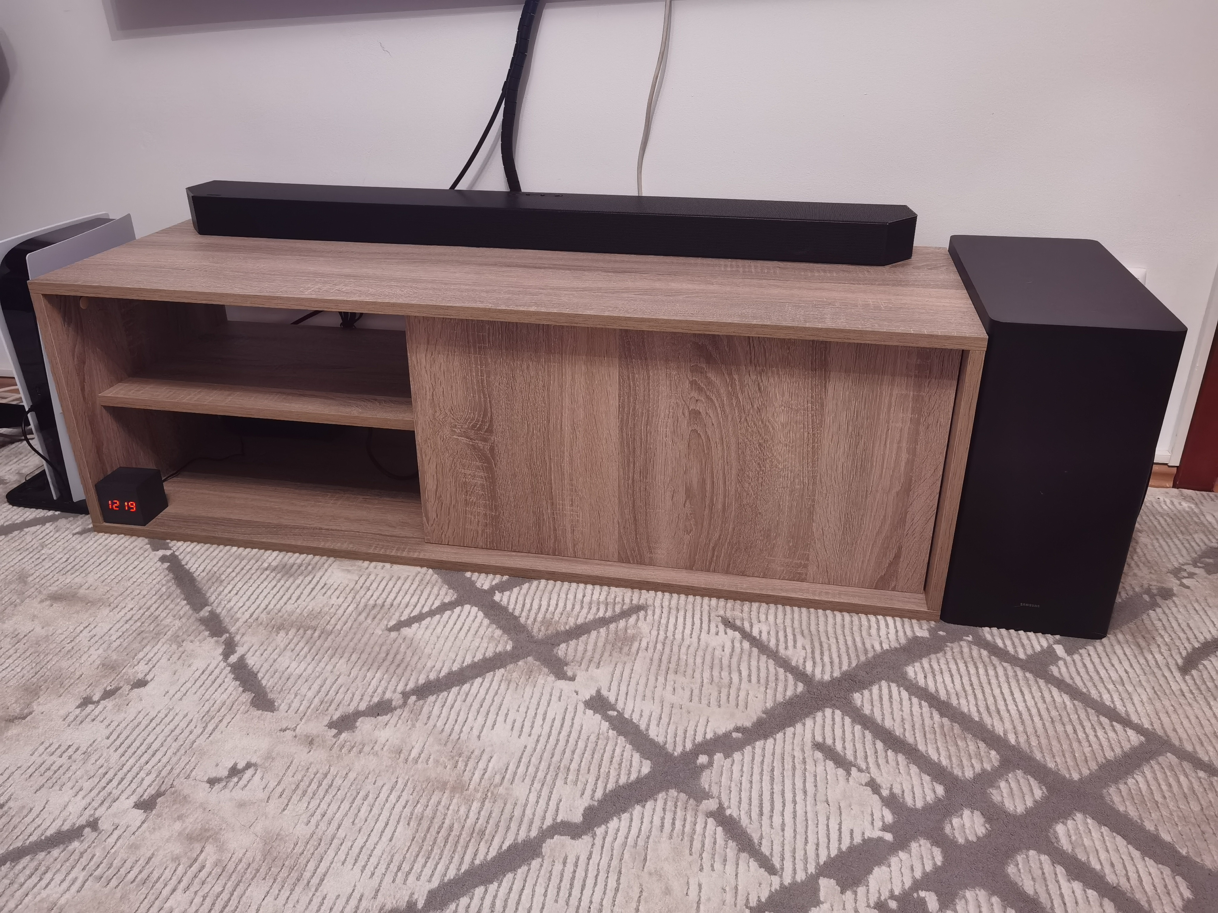 Soundbar Samsung HW-Q800C, 5.1.2, 360W, Bluetooth, Wi-Fi, Subwoofer Wireless, Dolby Atmos, Negru