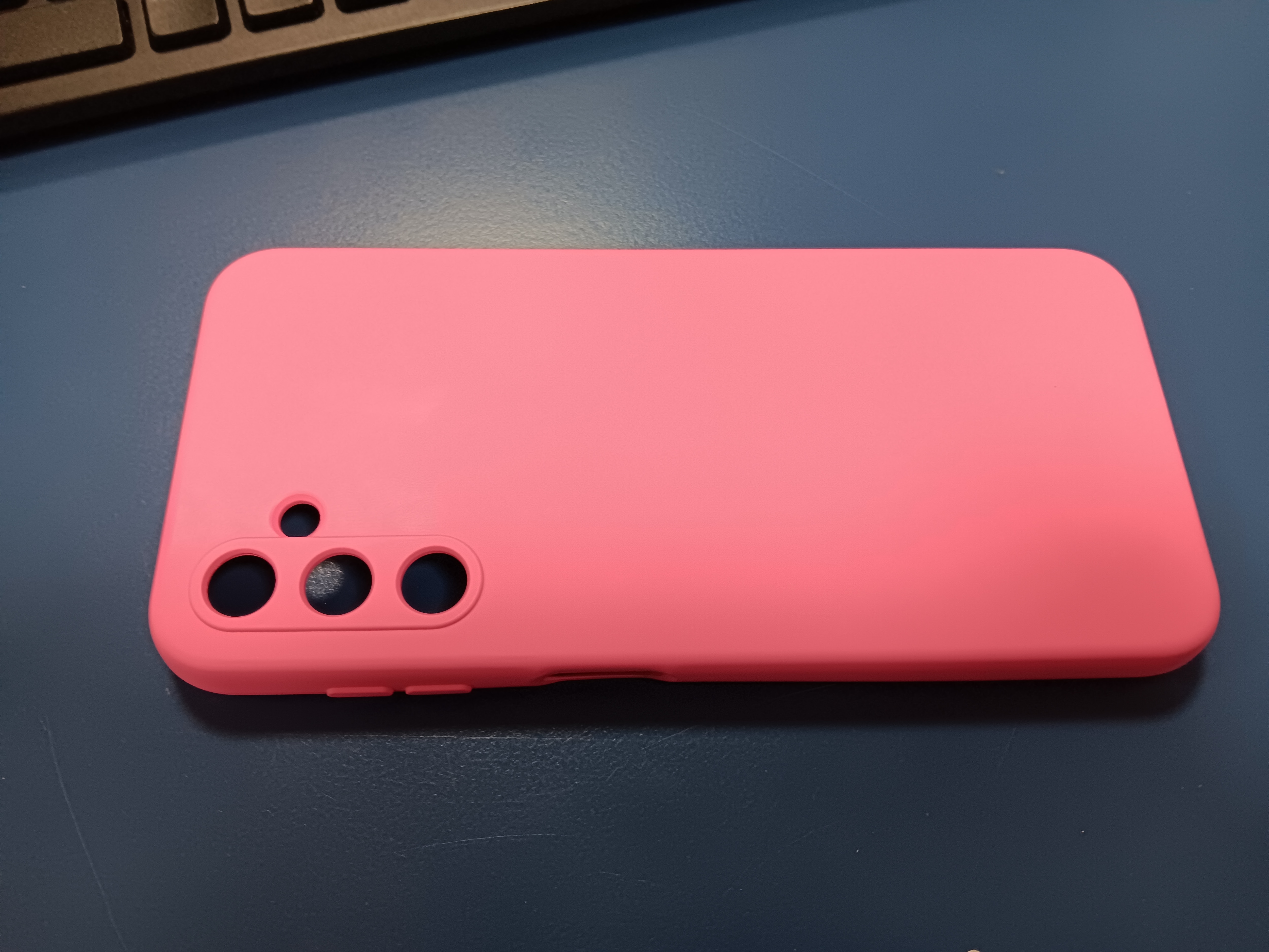 Husa Joyshell pentru Samsung Galaxy A14, SIlicon Catifelat Cu Interior Microfibra, Protectie la Camere, Albastru
