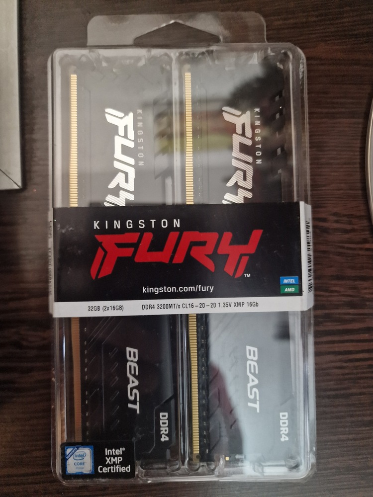 Memorie Kingston FURY Beast, 32GB DDR4, 3200MHz CL16, Dual Channel