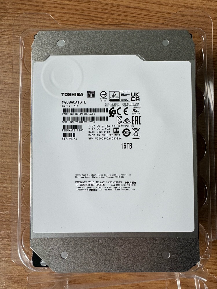 HDD TOSHIBA MG8 Data Center, 6TB, 7200rpm, 256MB cache, SATA
