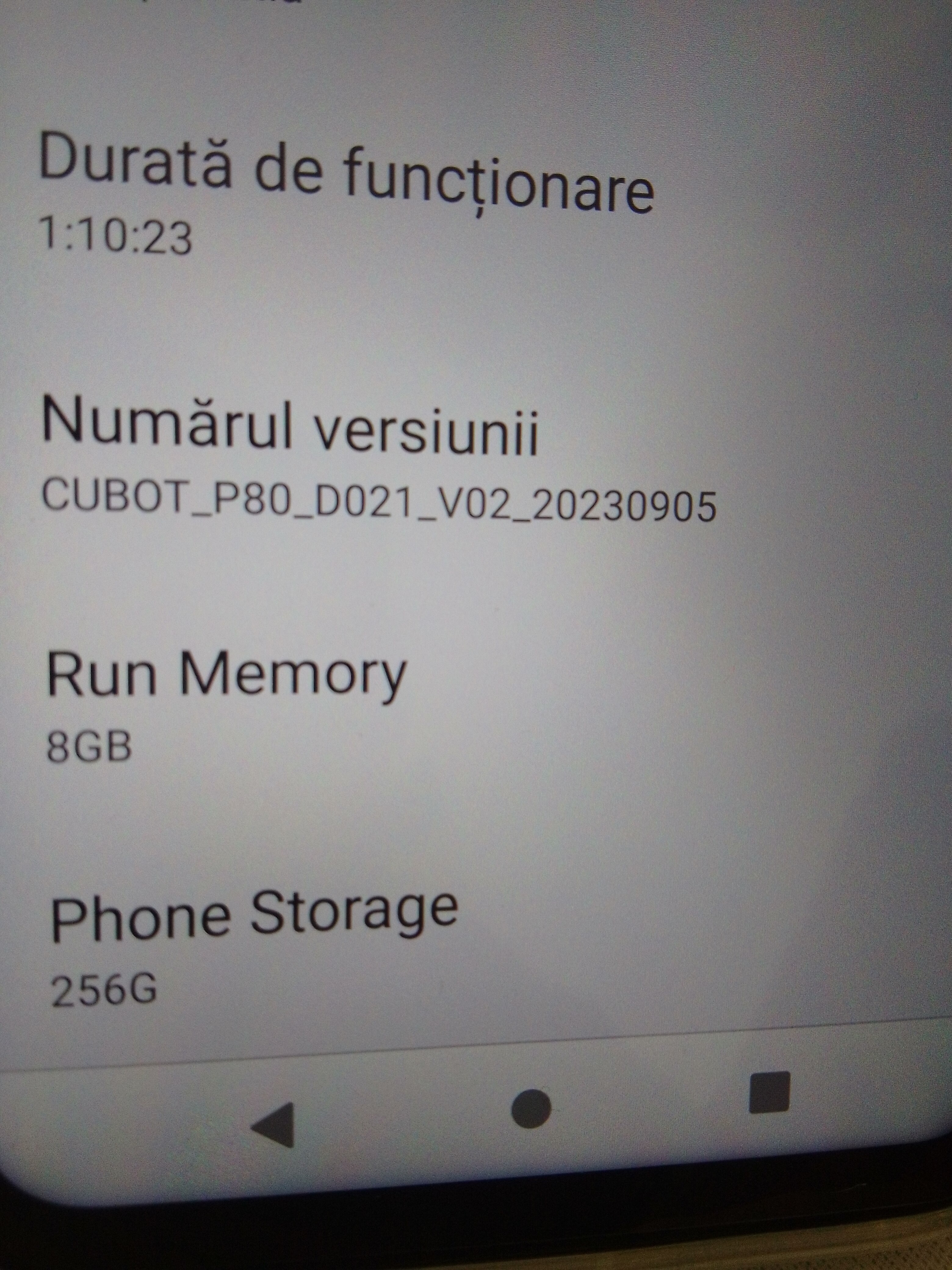 Telefon mobil Cubot P80, Negru, 4G, 6.5" FHD+, 16GB RAM (8GB + 8GB extensibili), 256GB ROM, 48MP+24MP, Android 13, MT8788V/WA, NFC, 5200mAh, Dual SIM