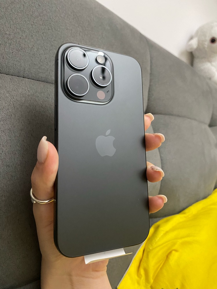 Telefon mobil Apple iPhone 15 Pro, 128GB, 5G, Black Titanium - eMAG.ro