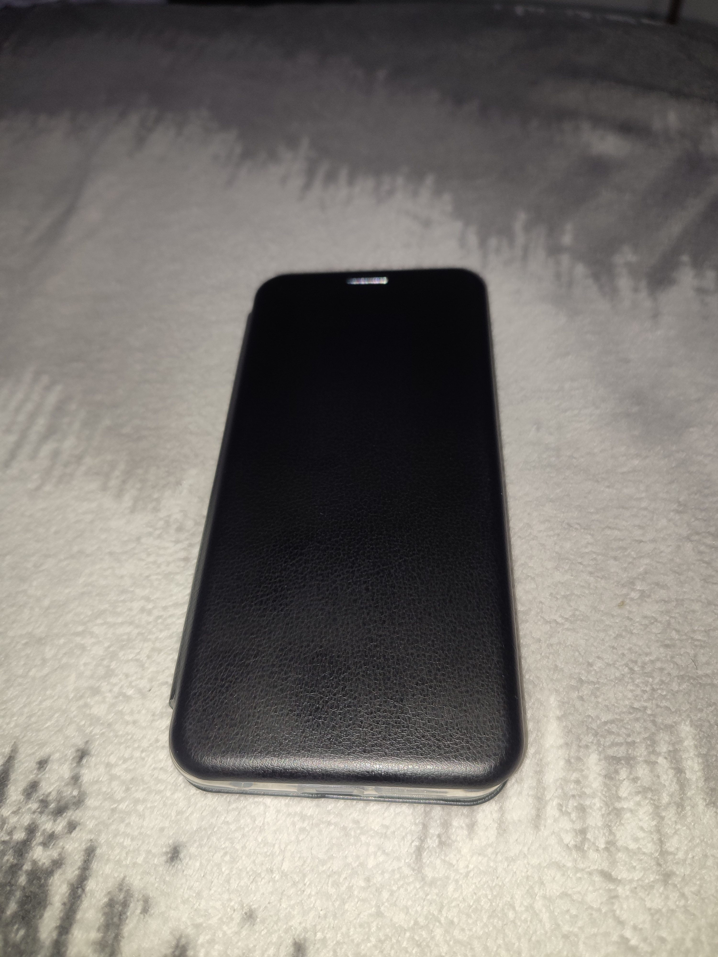 Husa Smart Magnet Tip Carte, Negru Carbon pentru Xiaomi Redmi Note 11 / 11S