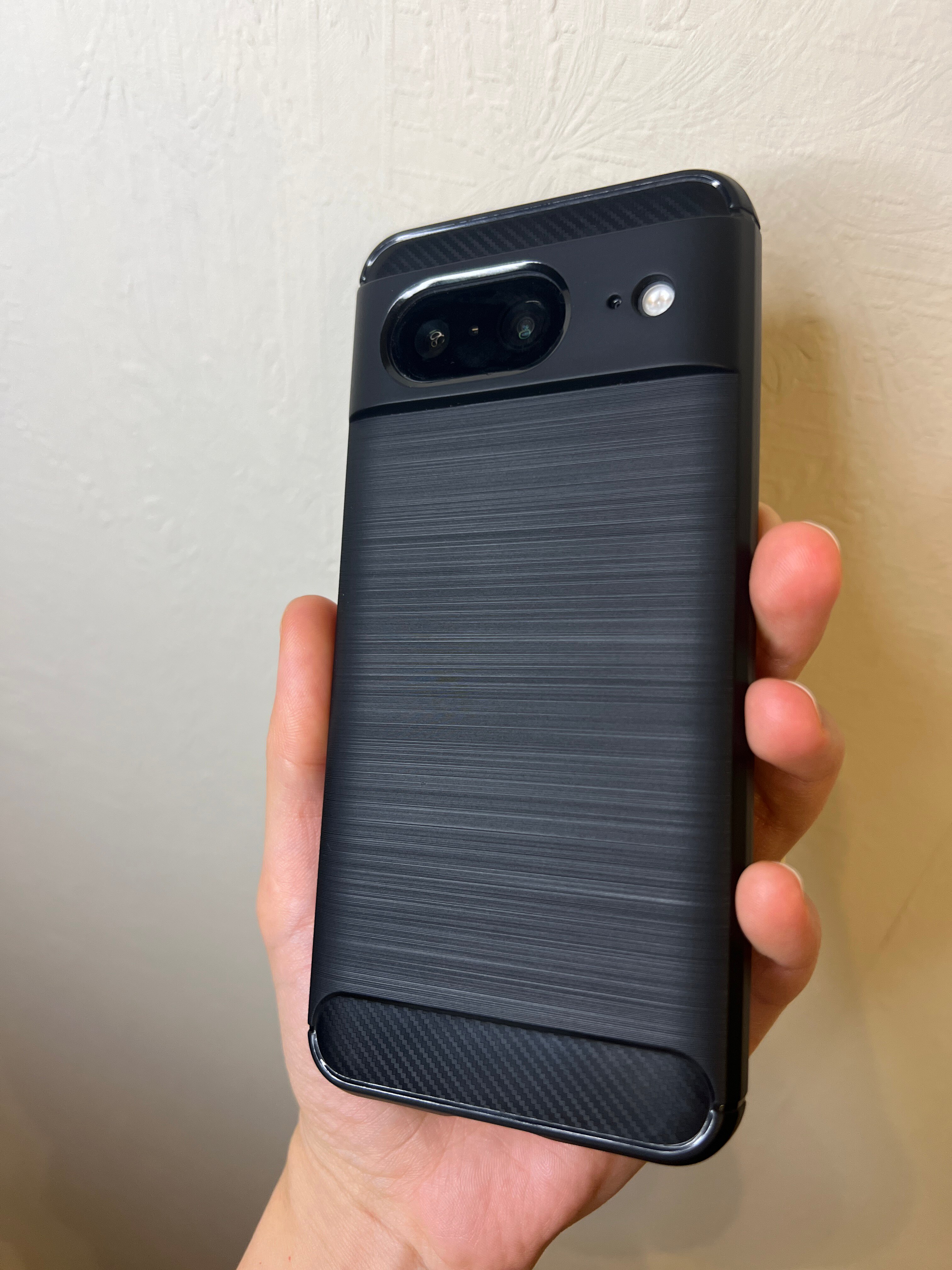 Husa pentru Google Pixel 8 - Techsuit Carbon Silicone - Black