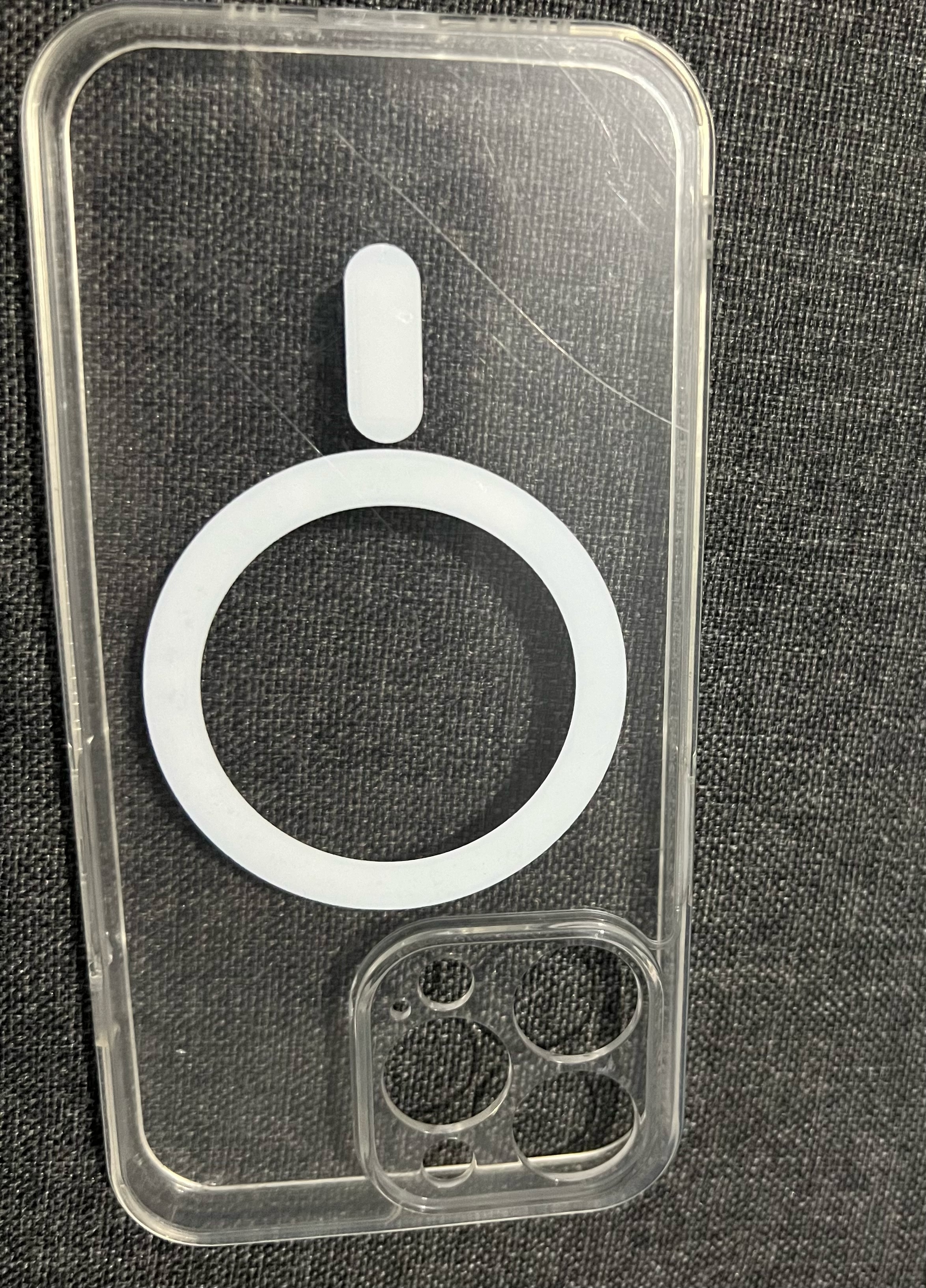Husa de protectie Apple Clear Case pentru iPhone 14 Pro cu MagSafe, Zggzerg, Transparent