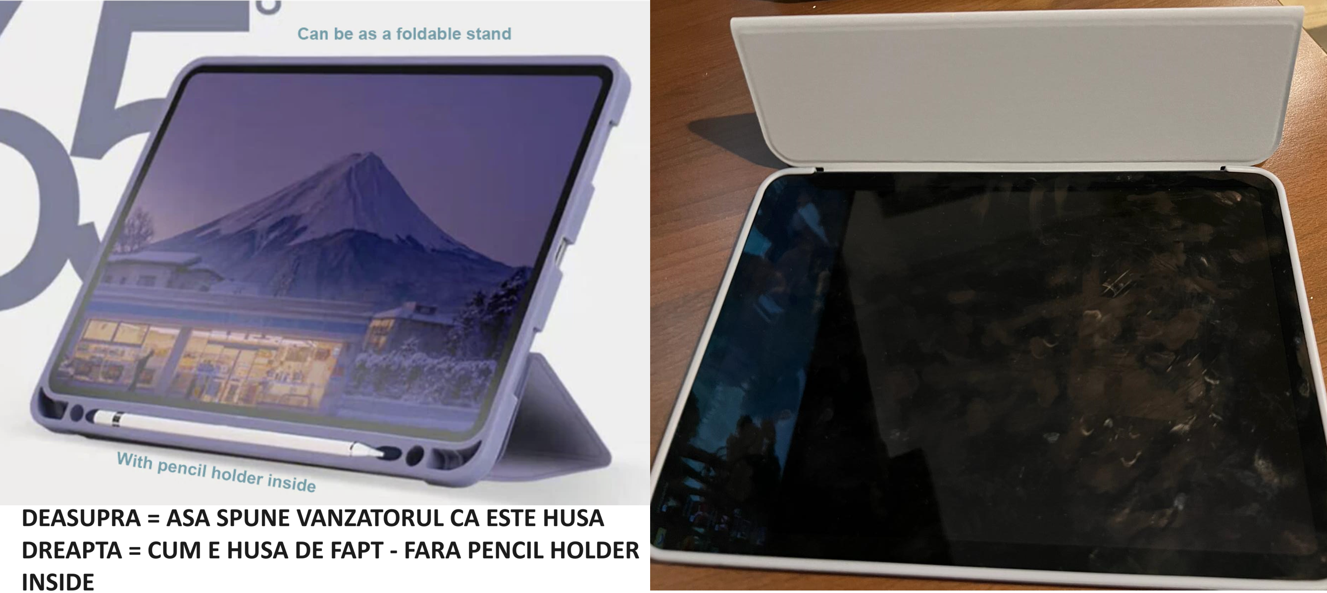 Husa tableta, Silicon, Compatibil cu Apple iPad Air 4/5, 10.9'', Mov