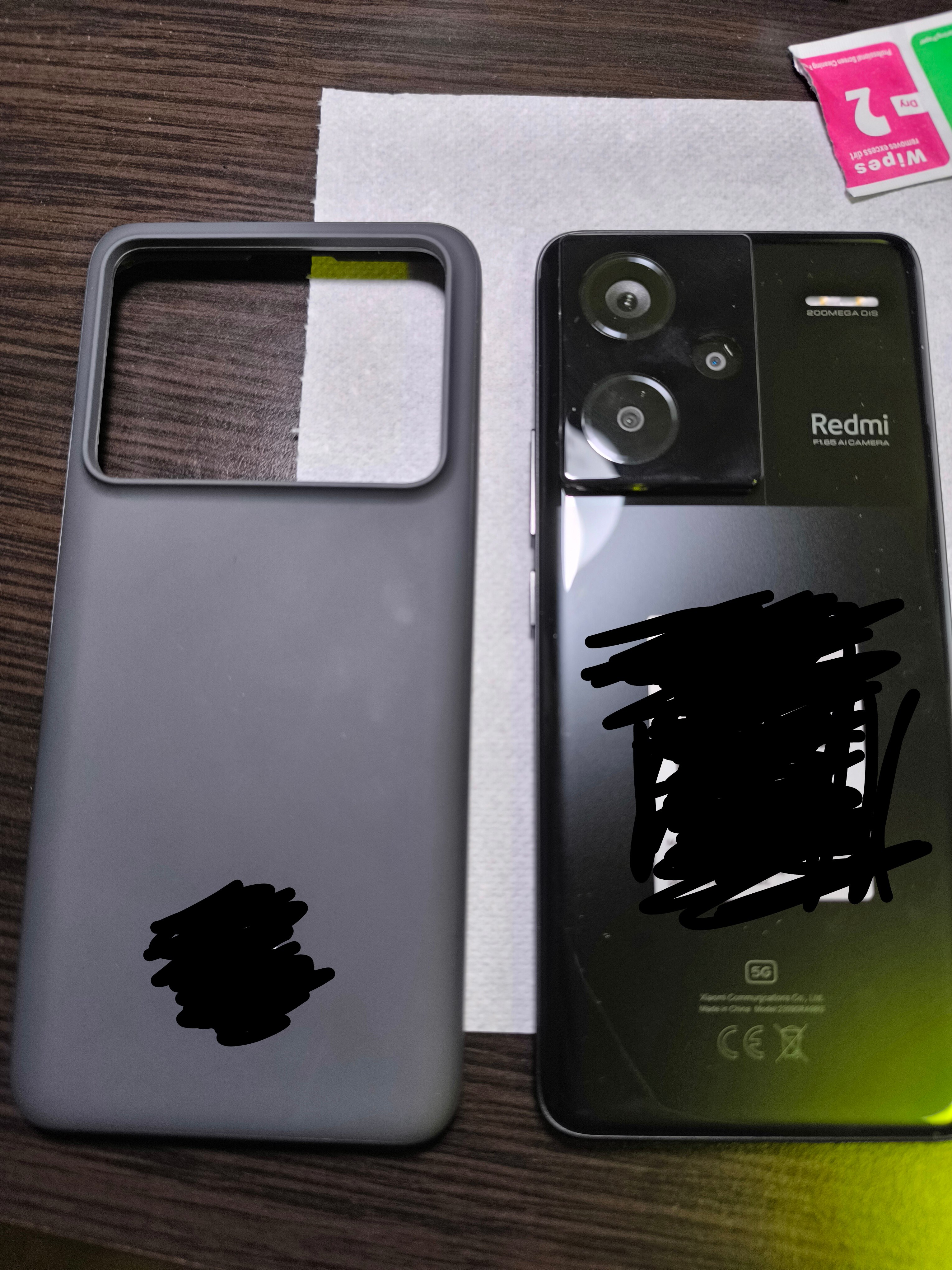 Folie Camera pentru Xiaomi Redmi Note 13 Pro+ 5G - Techsuit Full Camera Glass - Black