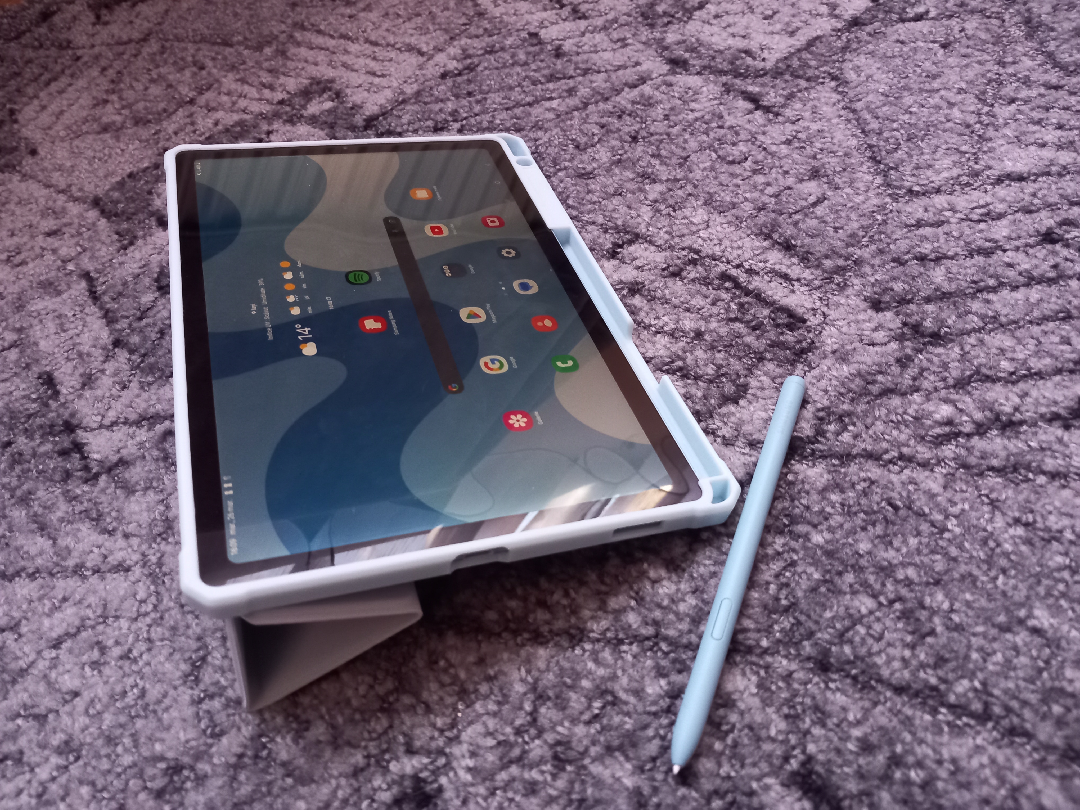 Husa de protectie tableta Tech-Protect, Smartcase Hybrid pentru Samsung Galaxy TAB S6 LITE 10.4 2020/ 2022, Albastru