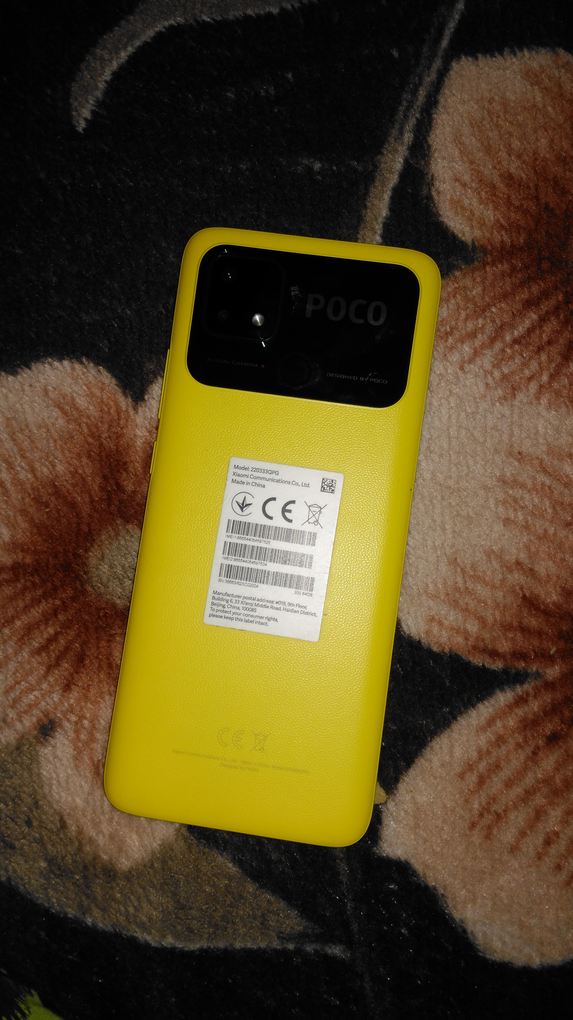 Telefon mobil XIAOMI Poco C40 Dual Sim Fizic 64GB LTE 4G Galben Global Version 4GB RAM