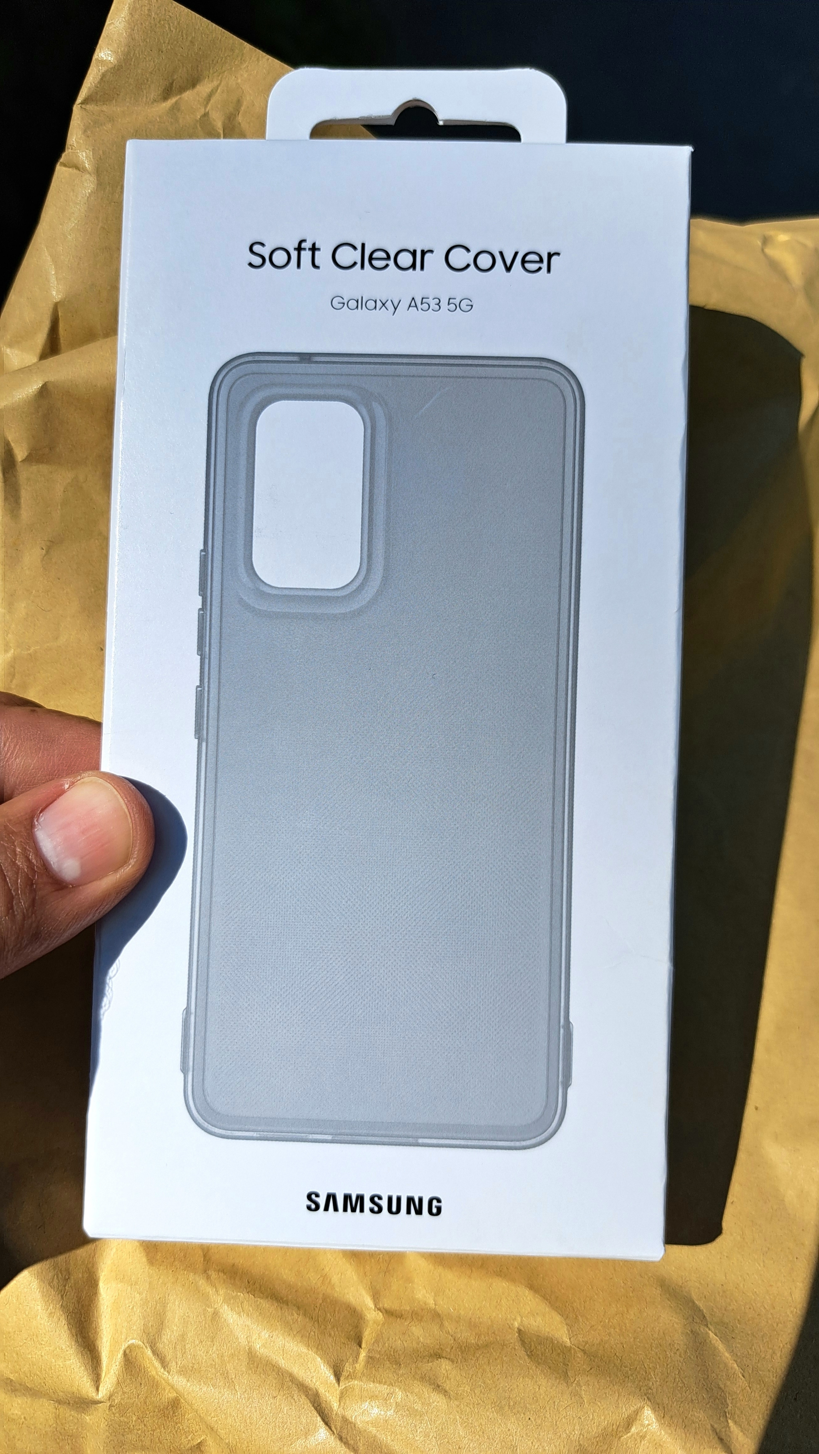 Husa de protectie Samsung Soft Clear Cover pentru Galaxy A53 5G, Black