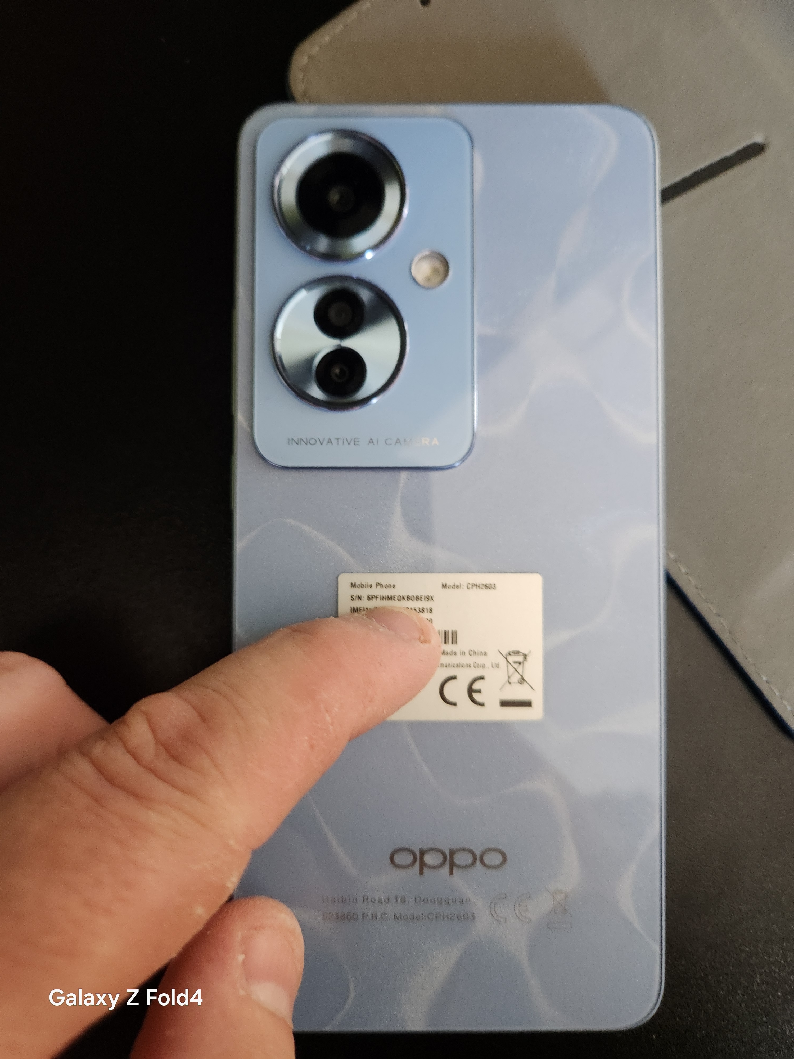 RESIGILAT: Telefon mobil OPPO Reno11 F UEFA Champions League Edition, Dual SIM, 256GB, 8GB RAM, 5G, Ocean Blue