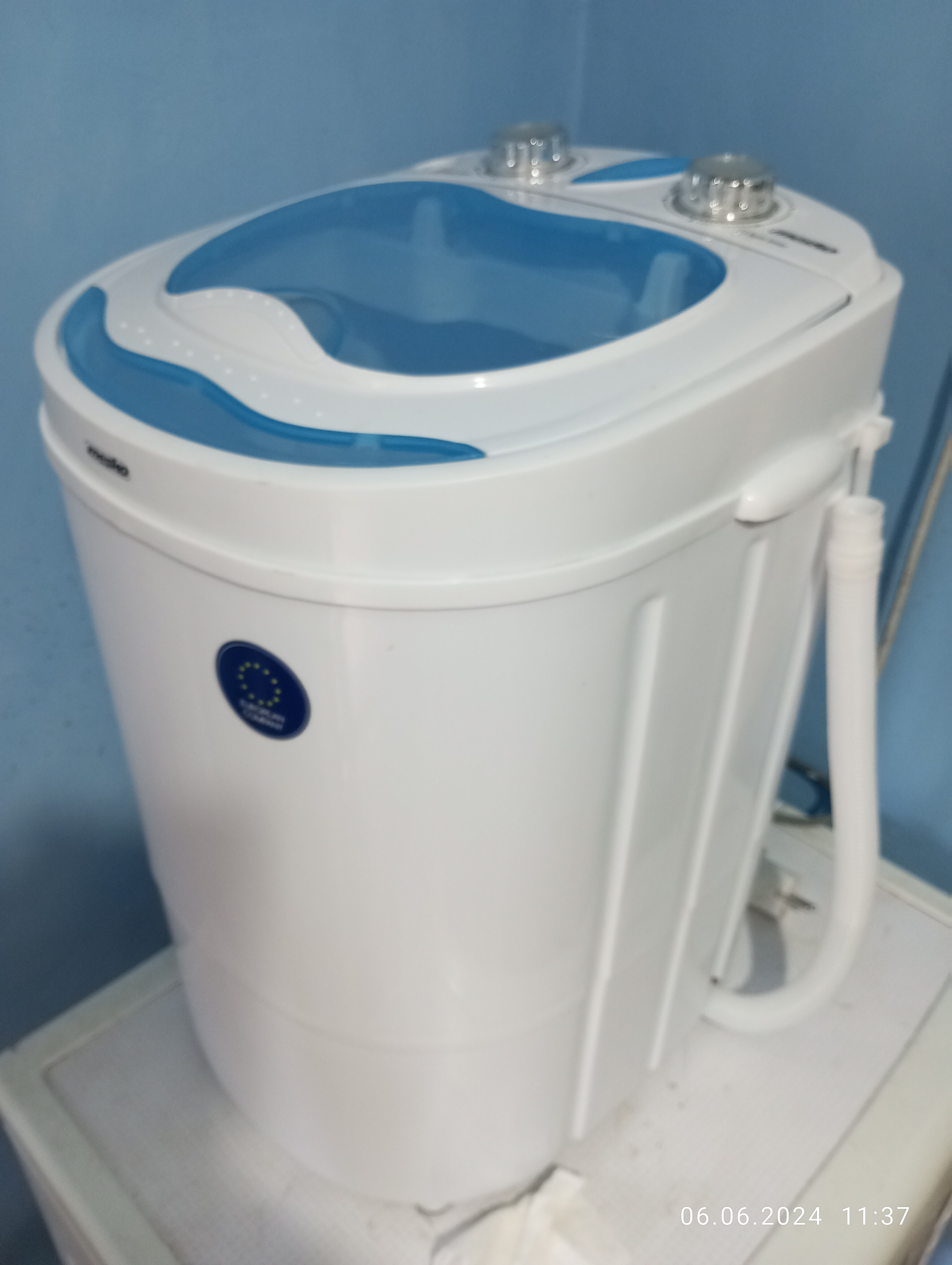 Masina de spalat rufe semiautomata portabila MESKO MS 8053, 580 wati, alb