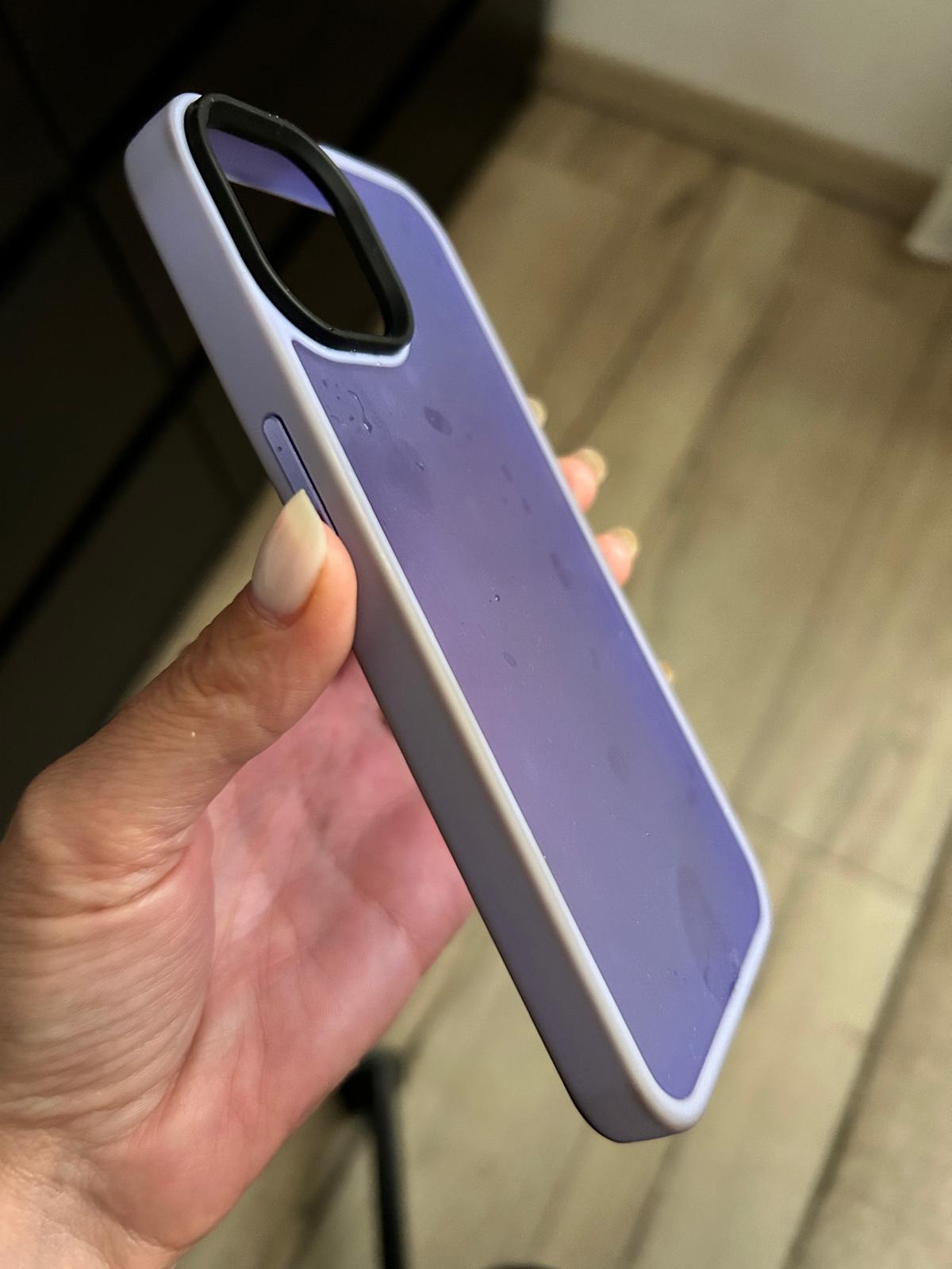 Husa de protectie A+ semitransparenta pentru iPhone 14, portocaliu