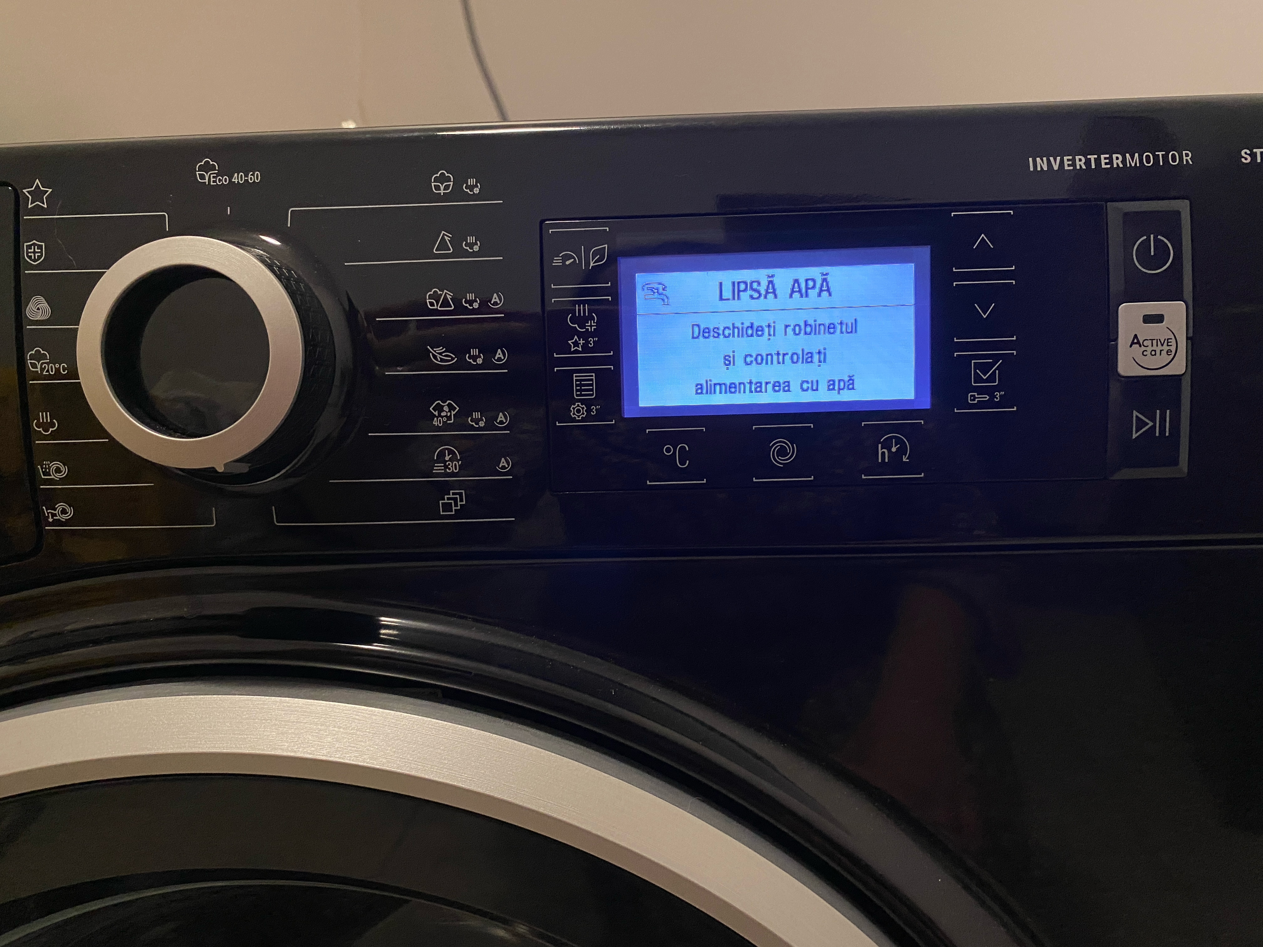 Masina de spalat rufe Hotpoint Natis NLCD946BSAEUN, 9 kg, 1400 rpm, Clasa A, Motor Inverter, Steam Refresh, Steam Hygiene, Display LCD, Negru