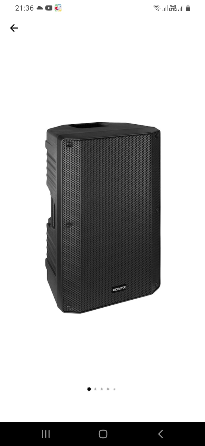 Boxa activa bi-amplificata, 15", 250W RMS, Bluetooth/USB, Vonyx VSA15BT
