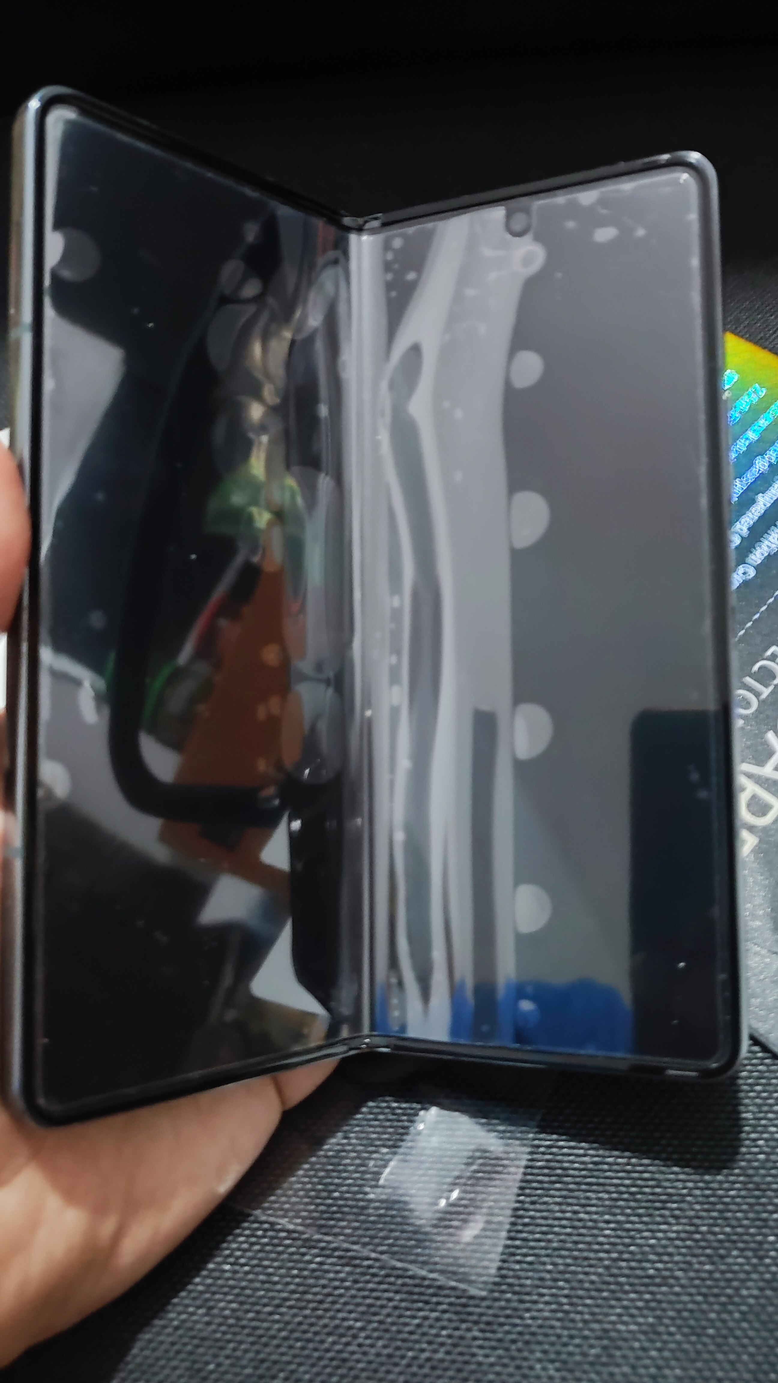 Folie de protectie G-Tech Hydro compatibila cu Samsung Galaxy Z Fold 4, 360 grade, Flexibila, 3 in 1, Hidrogel si Tpu, Transparenta
