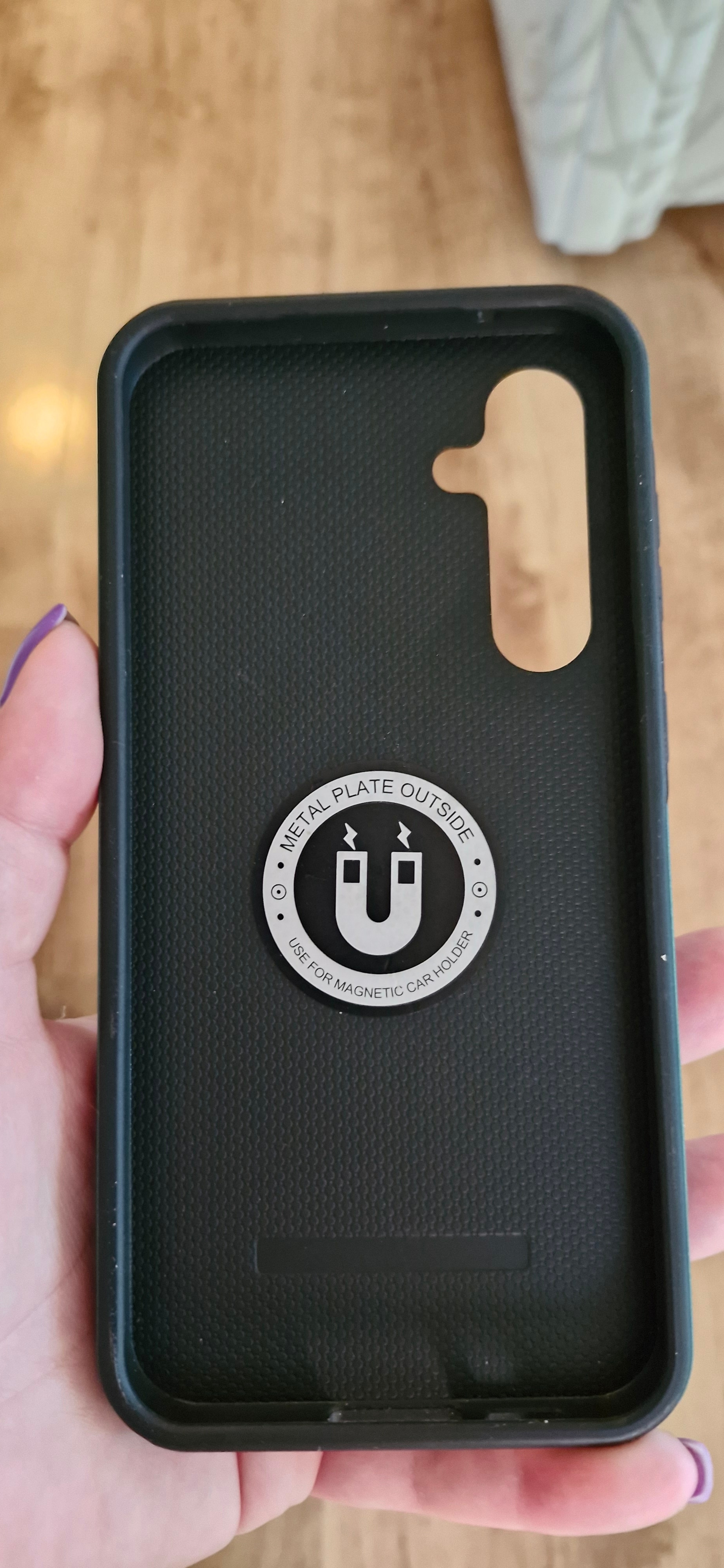 Husa pentru Samsung Galaxy S23 FE, inel rotativ si Kickstand 360°, Protectie Militara Antisoc, cu disipare termica, Purple