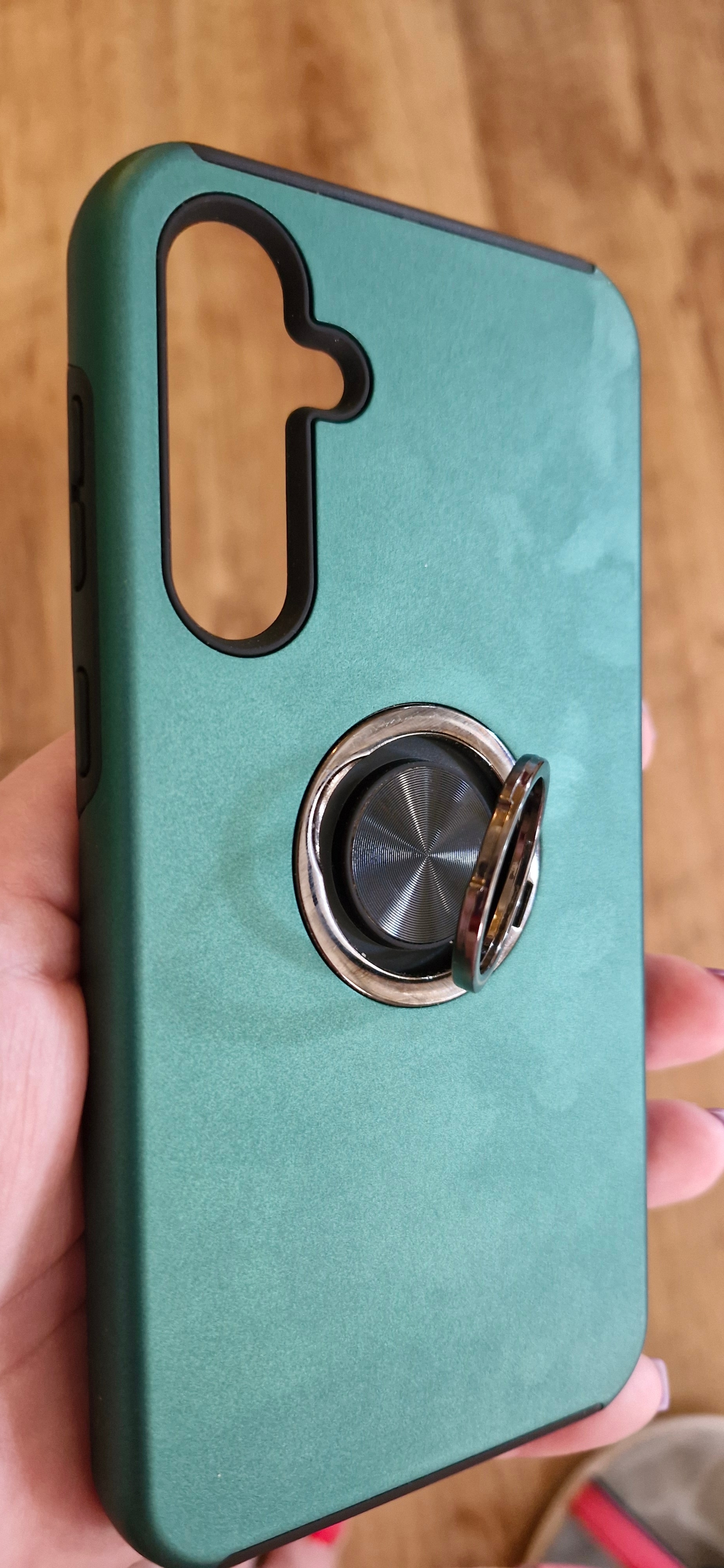 Husa pentru Samsung Galaxy S23 FE, inel rotativ si Kickstand 360°, Protectie Militara Antisoc, cu disipare termica, Purple