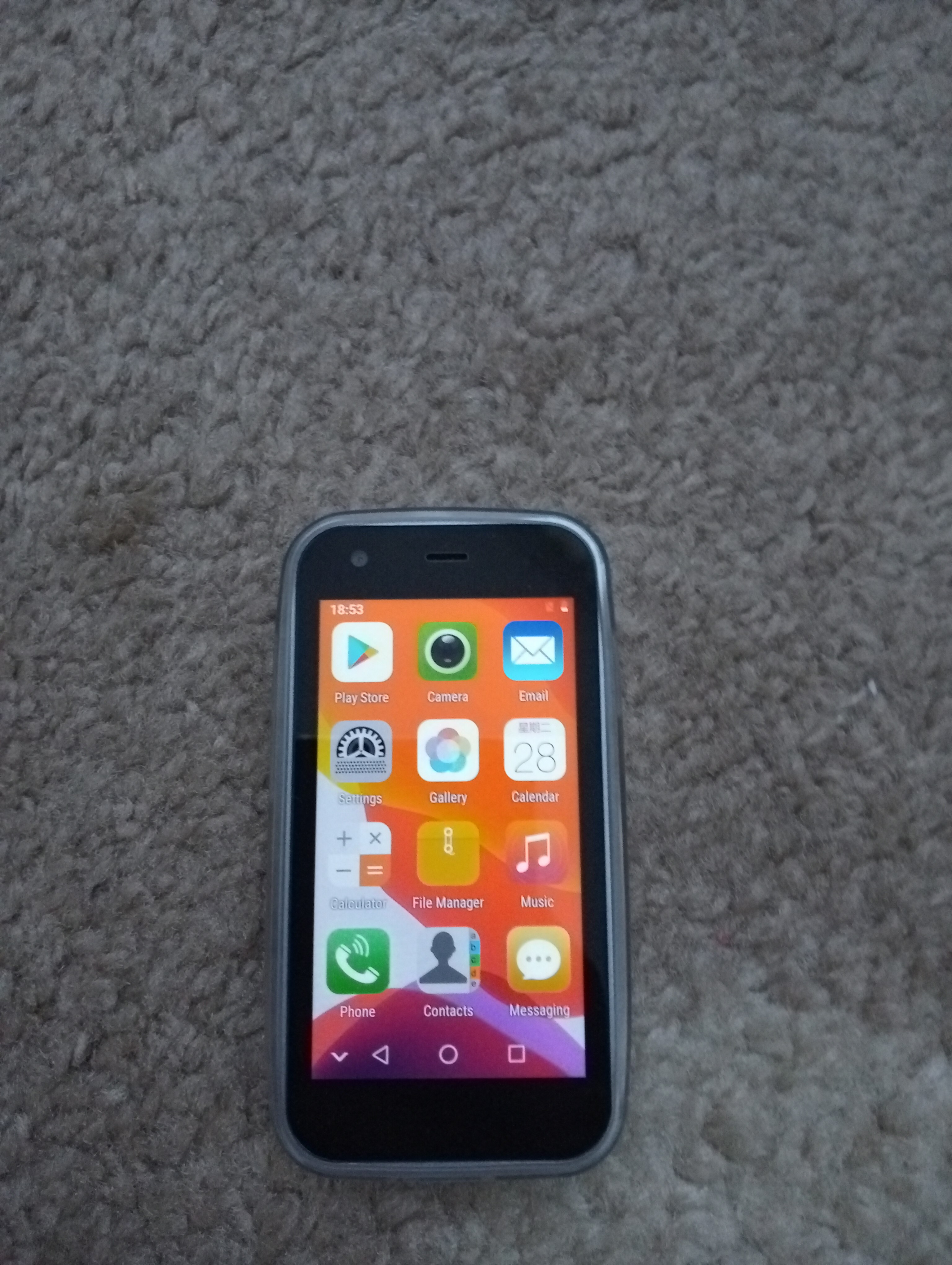 Smartphone XS15, Rainbuvvy, Android 8.1, 3 Inch, 2GB RAM, 16GB, Albastru