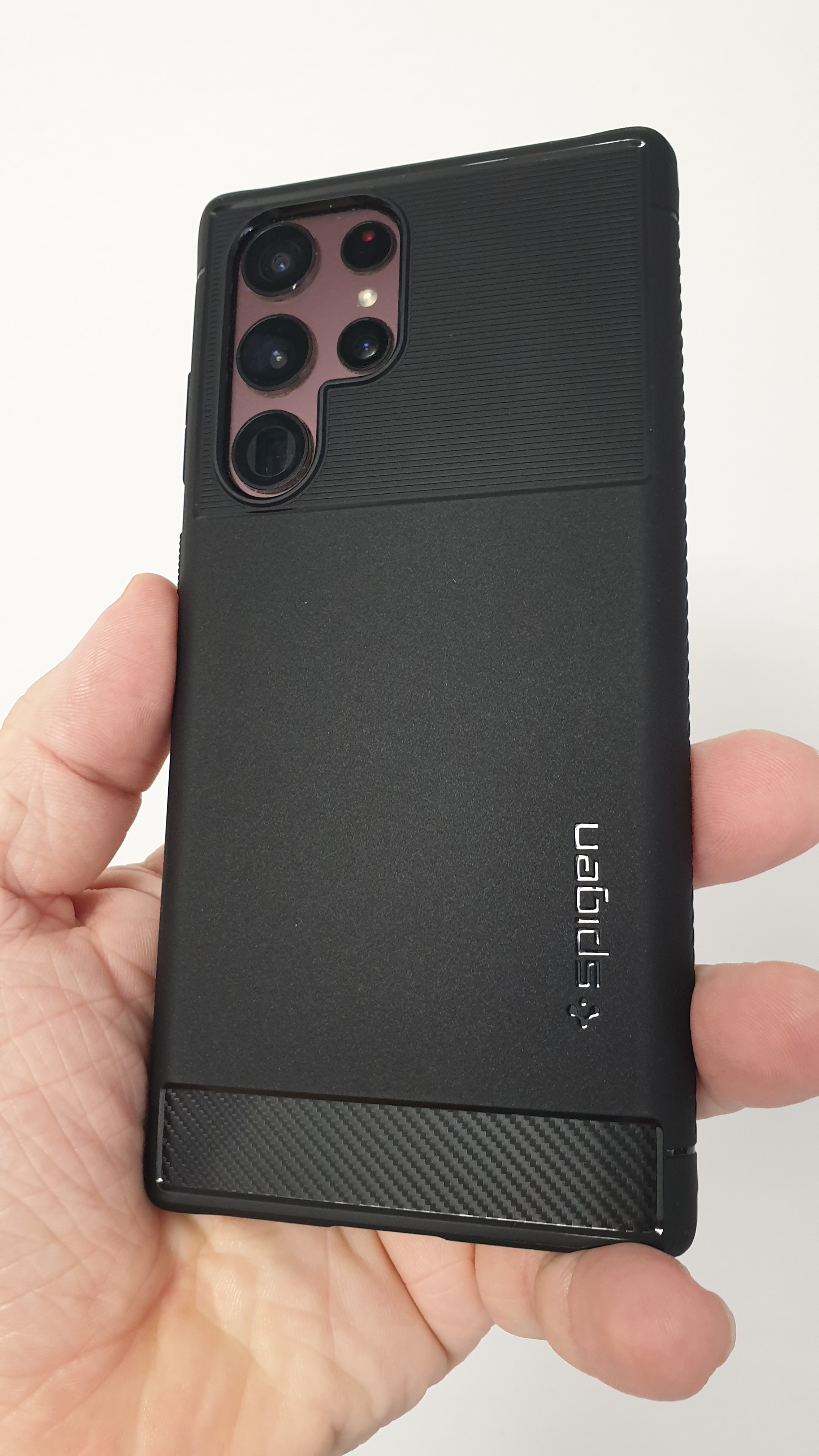 Husa Spigen Pentru Samsung Galaxy S25 FE, Ultra Hybrid MagSafe, Protectie La Camere si Colturi, Functie MagSafe, Frost Black
