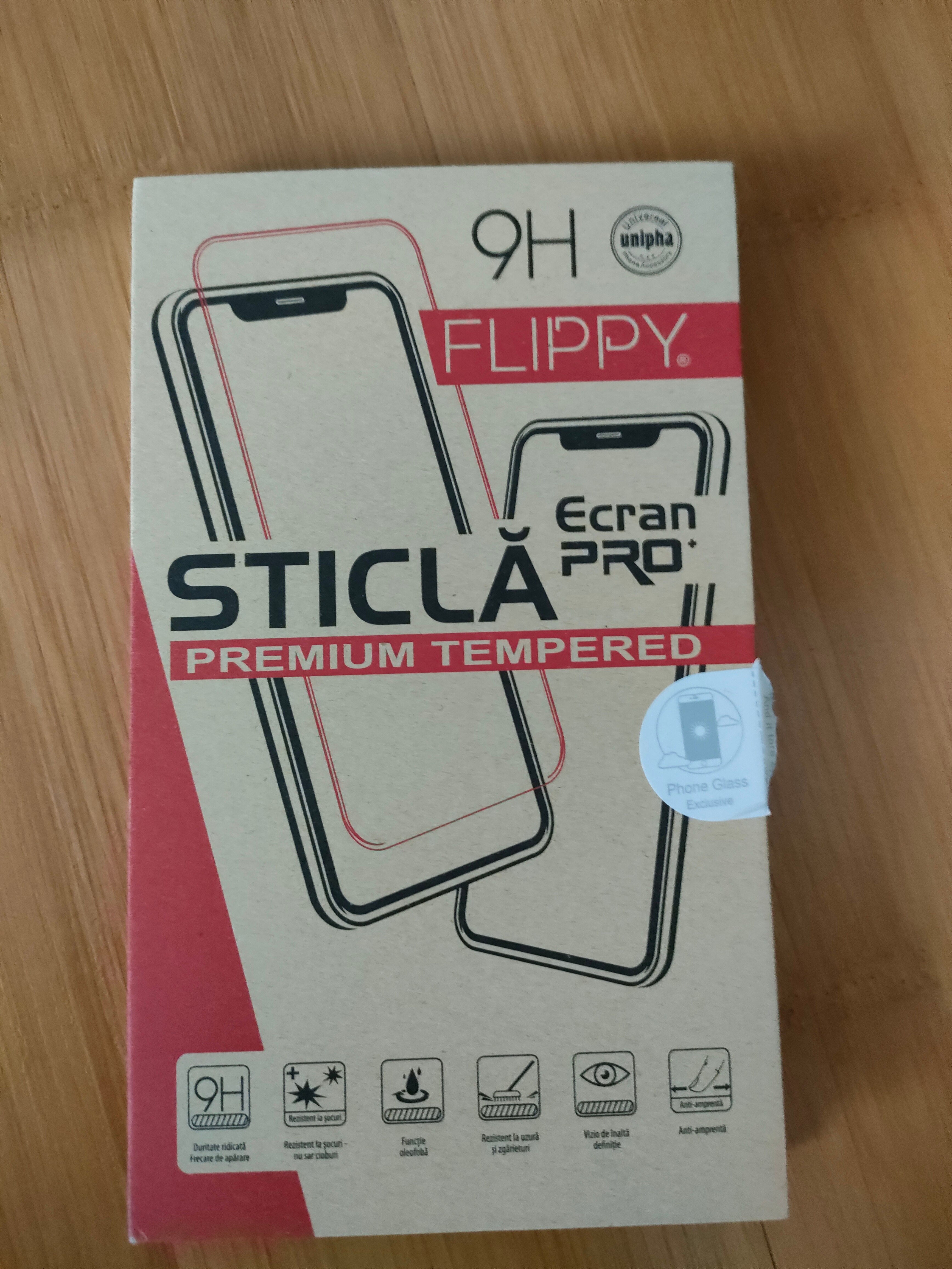 Folie de Protectie, Flippy, compatibil cu Oppo Reno 5 5G, Lipire Completa, Sticla Securizata, Negru
