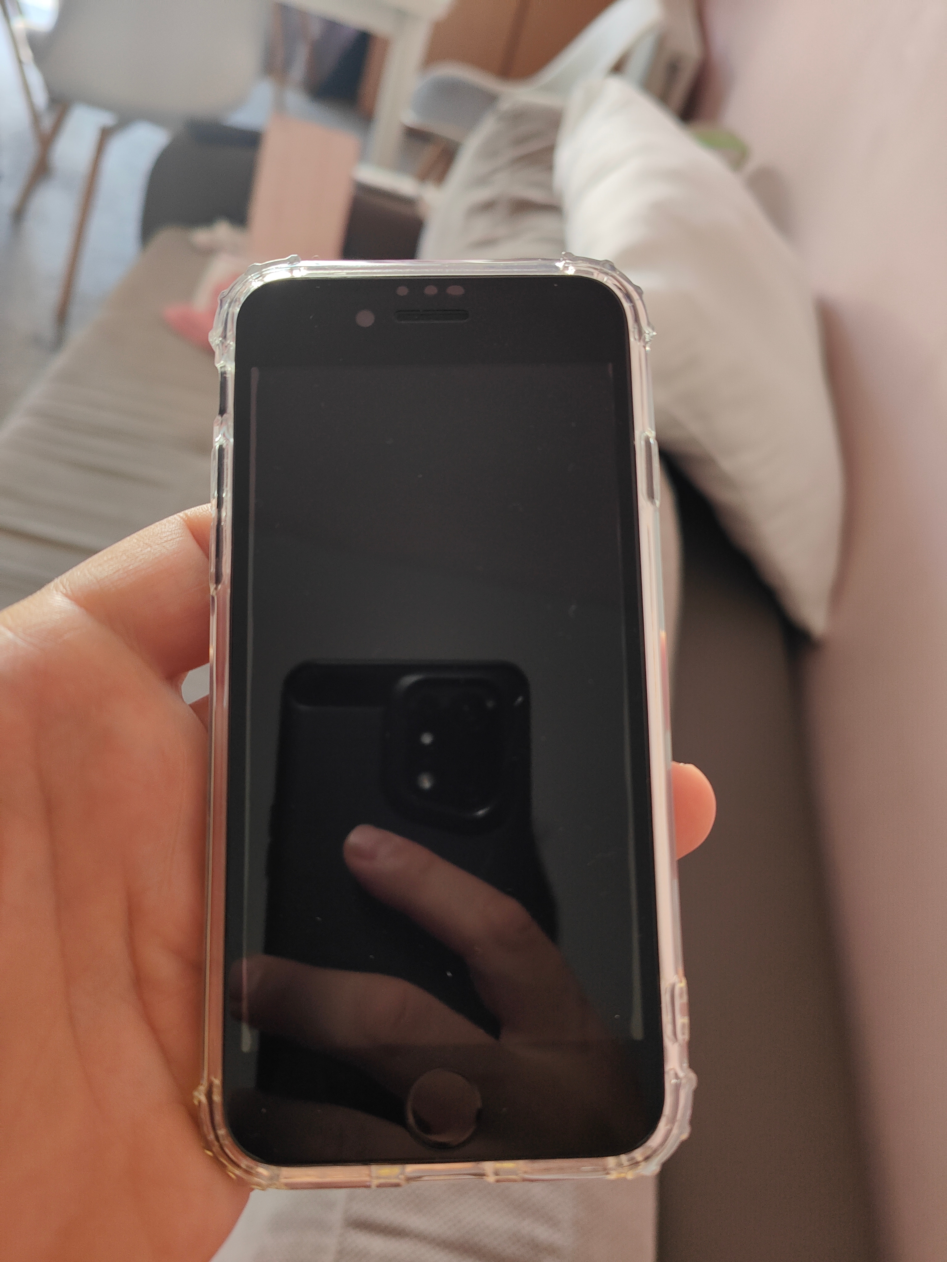 Folie de protectie 5D compatibila cu Apple iPhone SE 2 / 8 / 7, Negru