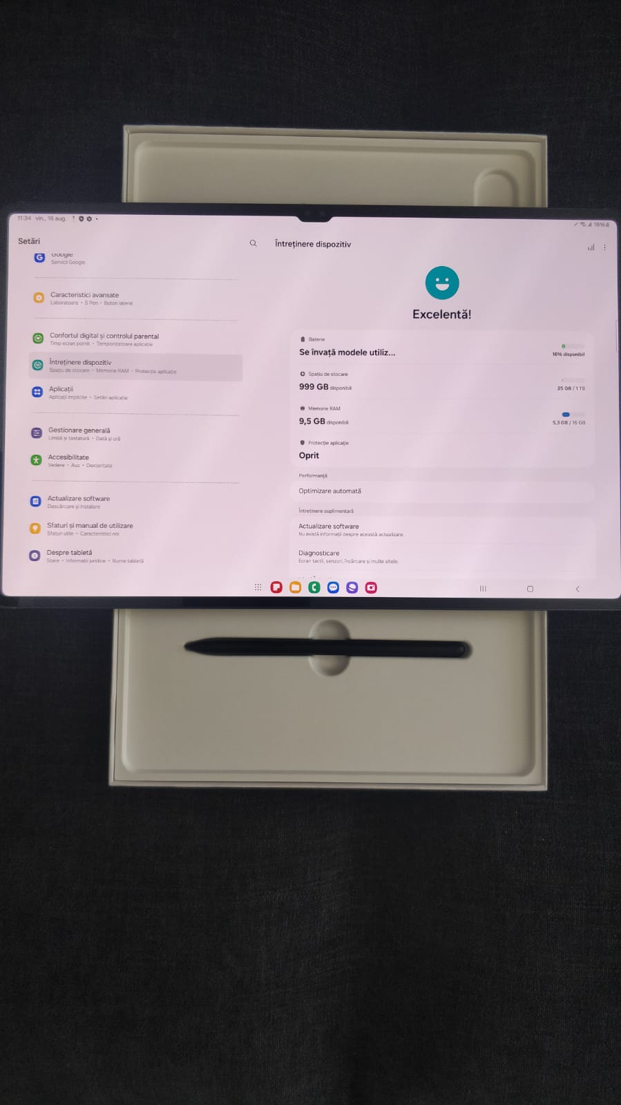 Tableta Samsung Galaxy Tab S9 Ultra, Octa-Core, 14.6'', 12GB RAM, 512GB, 5G, Beige