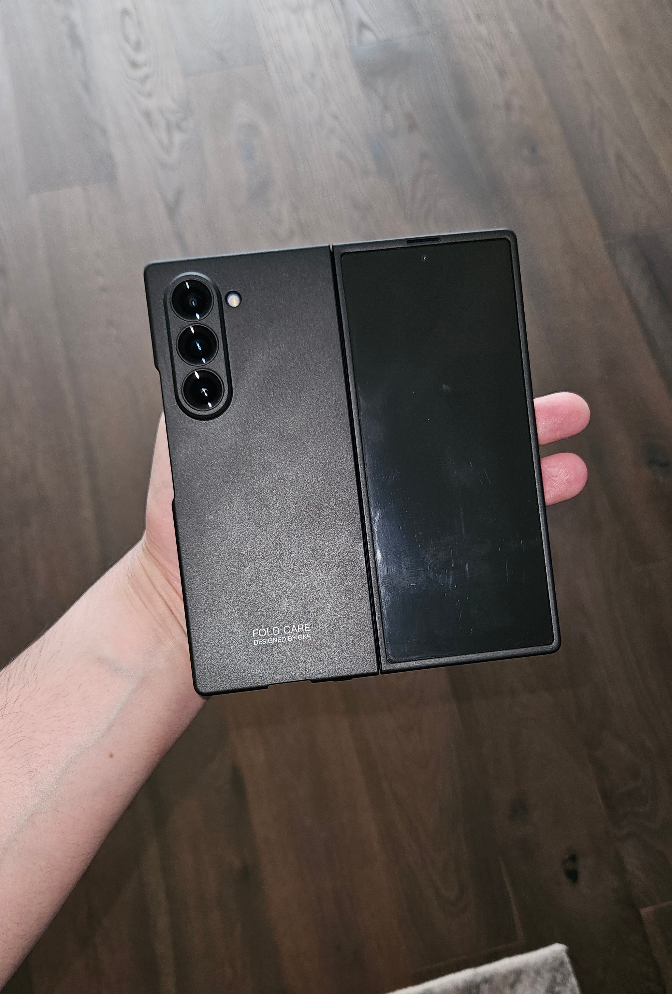 Husa Ultra-thin antisoc, Protectie ecran si camera, Pentru Samsung Galaxy Z Fold 6, Protectie completa, Argintiu