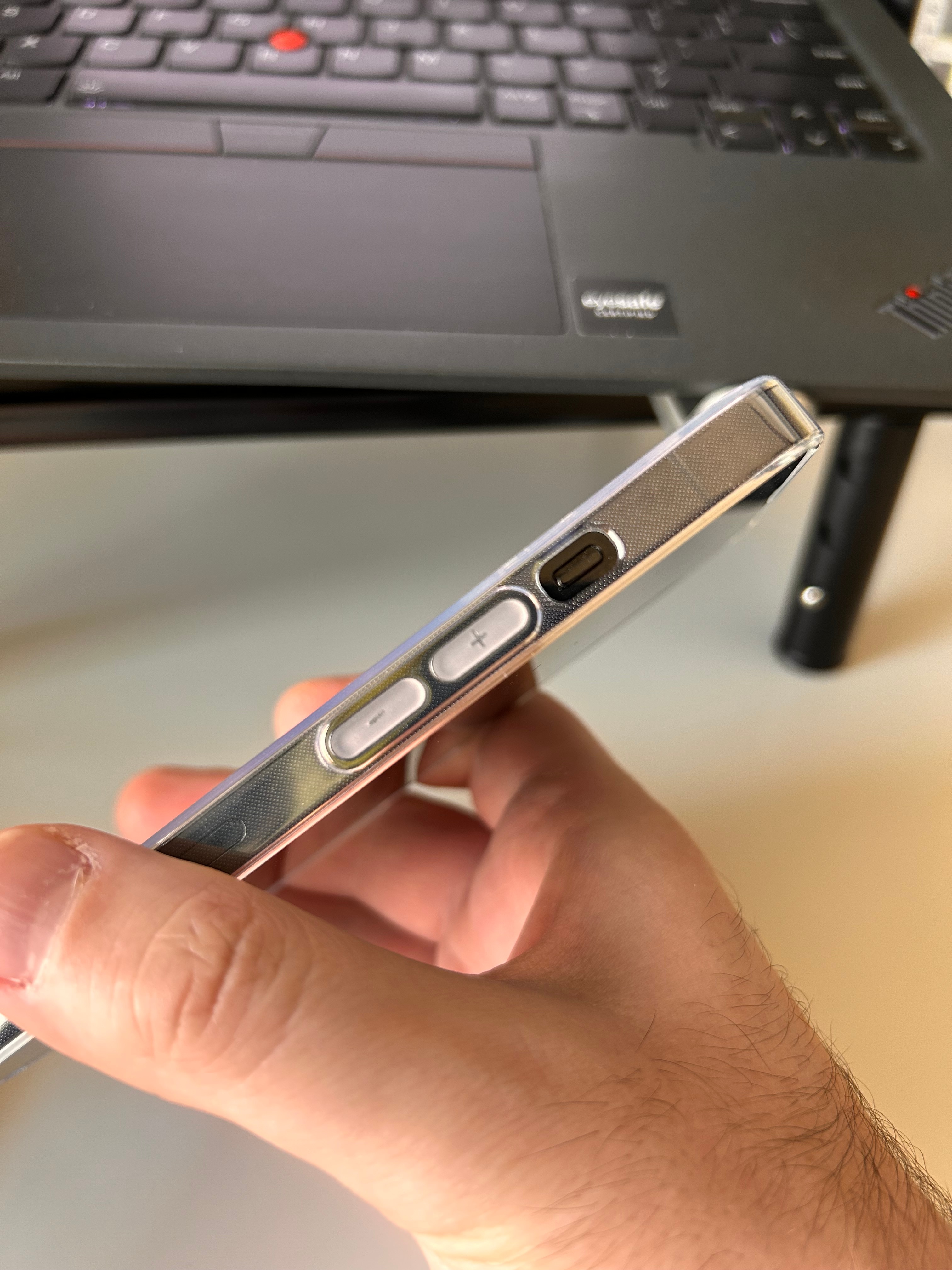 Husa de protectie pentru telefon iPhone 15 Pro Max, enkourakoko®, Silicon, ultra slim, gel, Transparenta