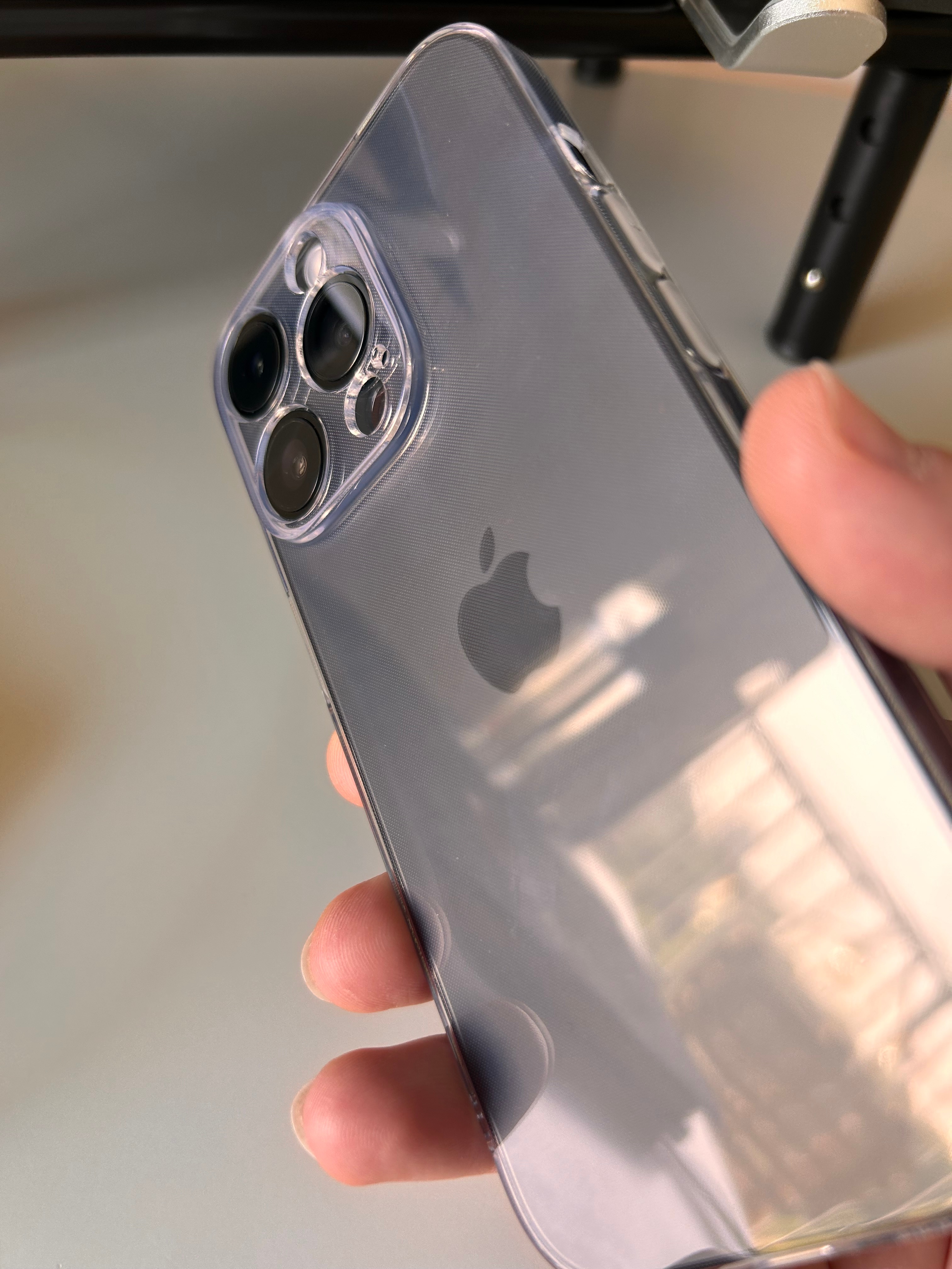 Husa de protectie pentru telefon iPhone 15 Pro Max, enkourakoko®, Silicon, ultra slim, gel, Transparenta