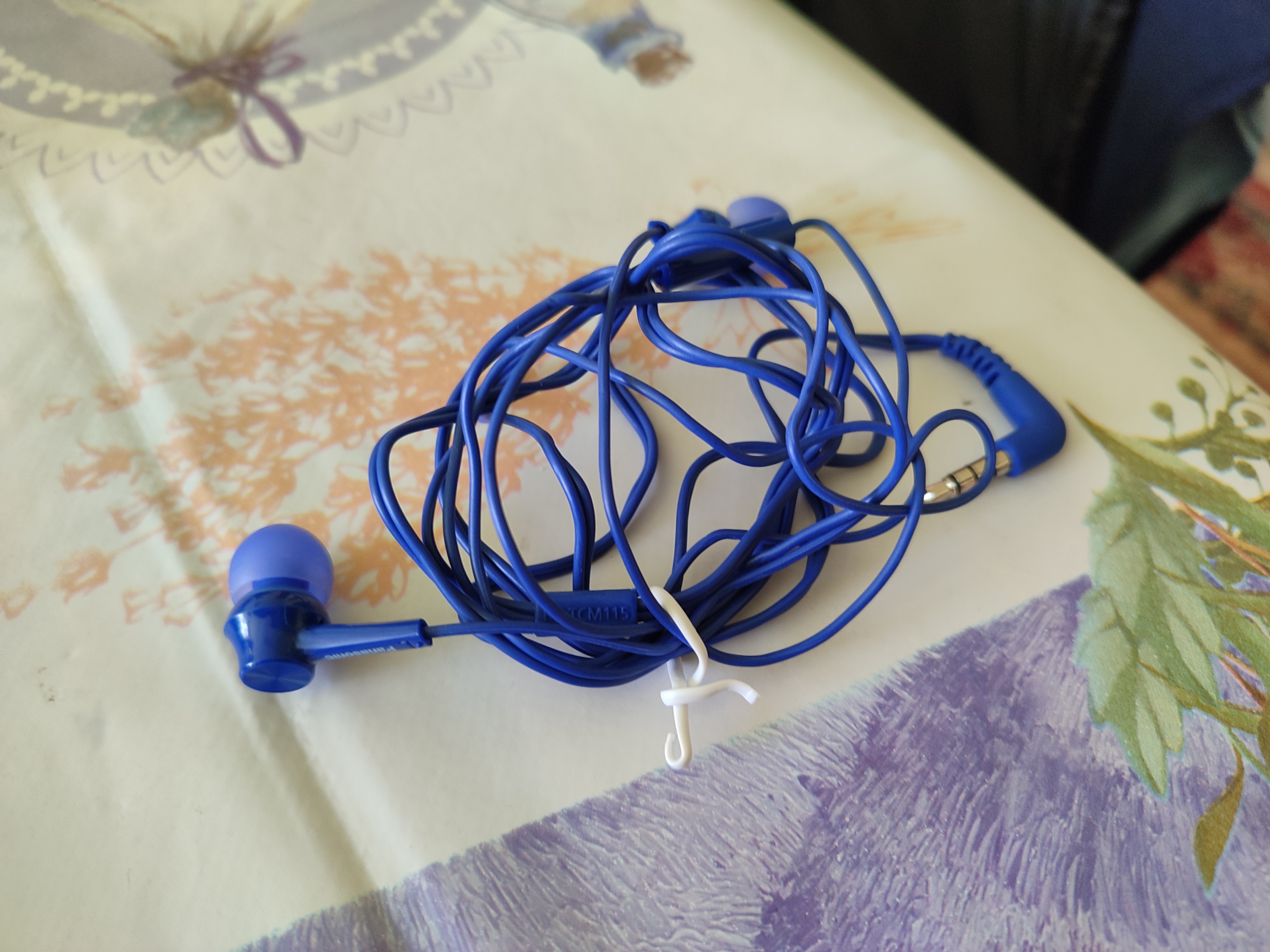 Casti Audio In Ear Panasonic RP-TCM115E-P, Cu fir, Microfon, Roz