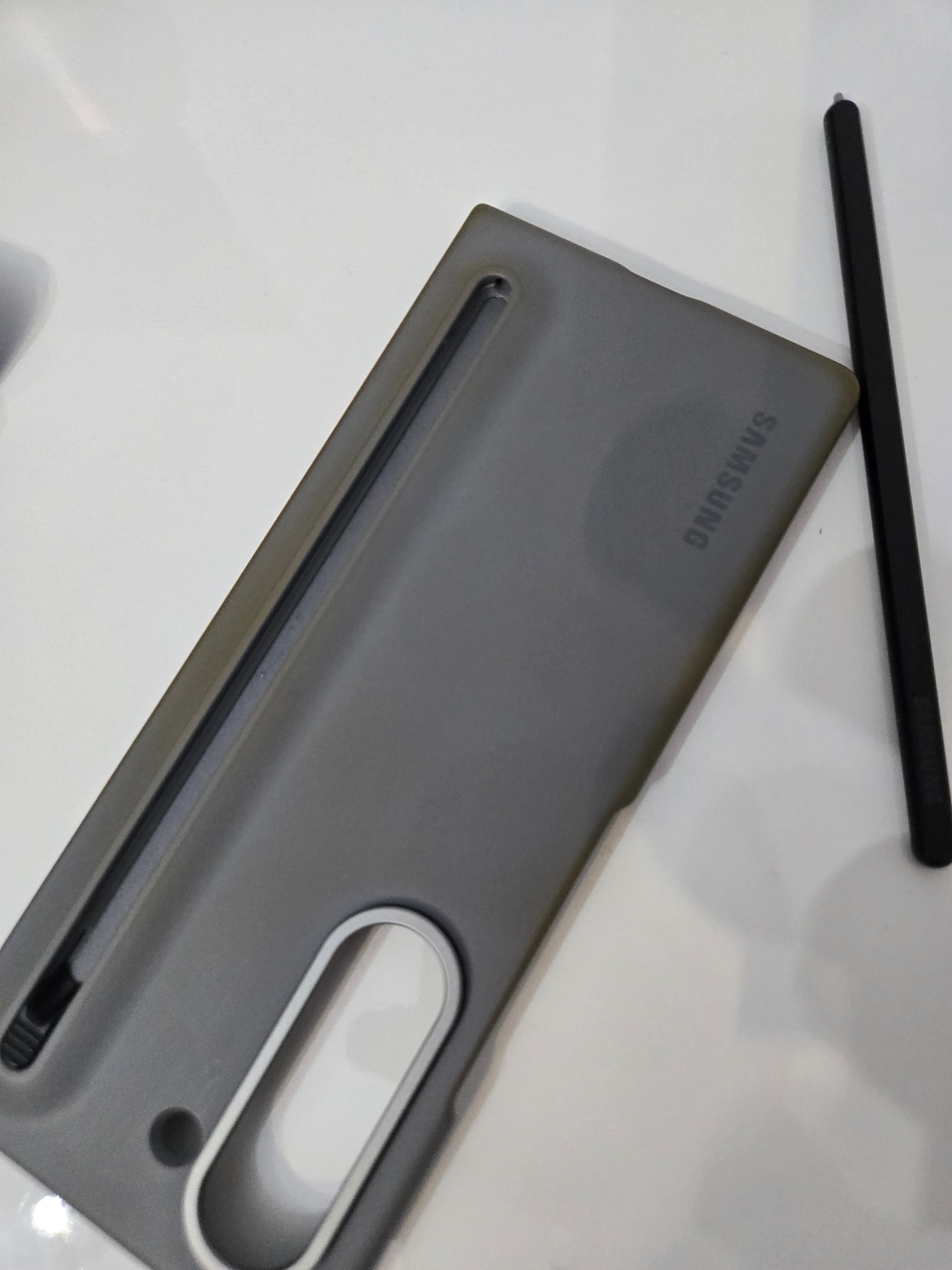 Husa de protectie Samsung S Pen Case pentru Galaxy Fold6, Gray