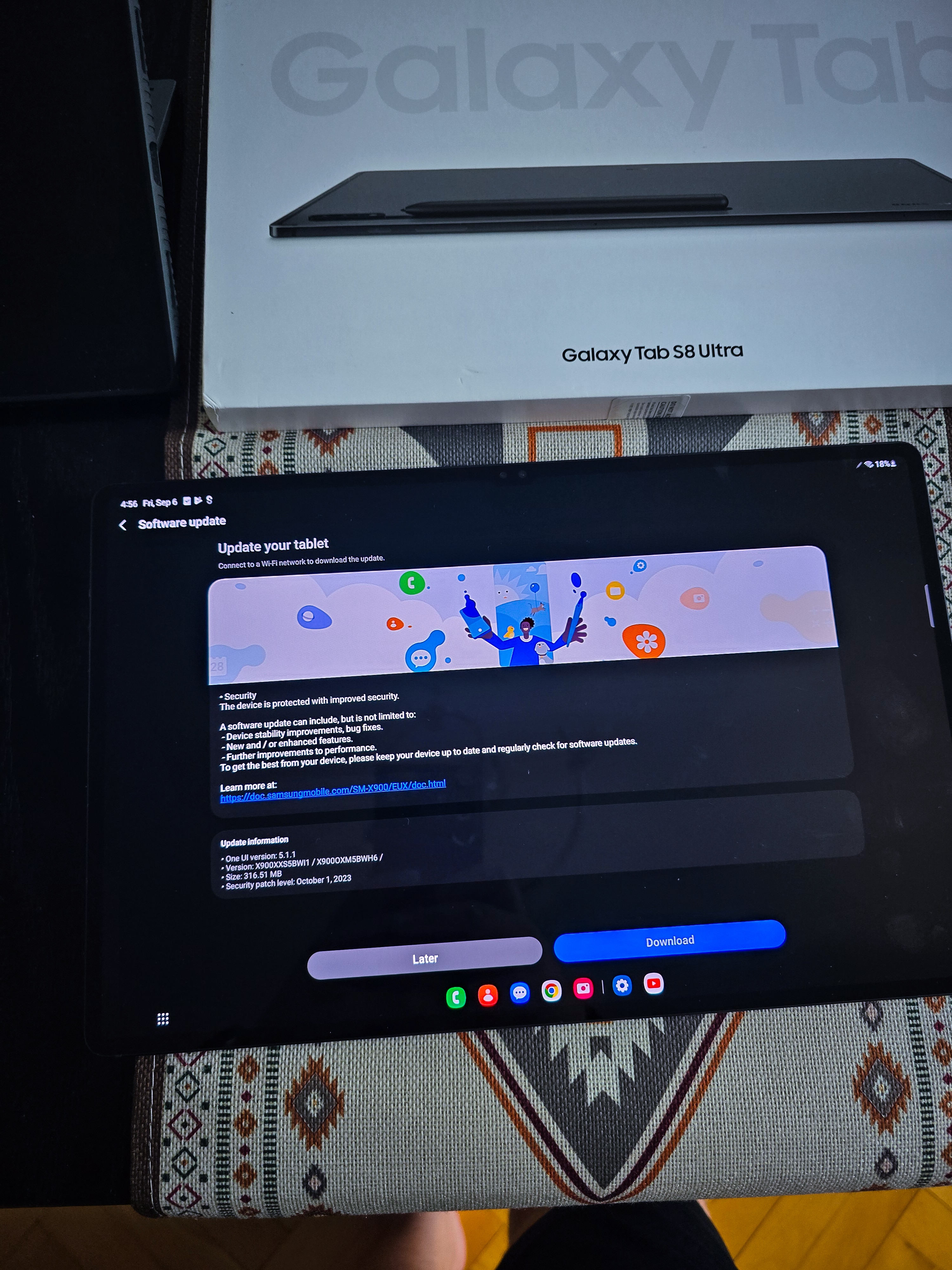 Tableta Samsung Galaxy Tab S8 Ultra, Octa-Core, 14.6", 8GB RAM, 128GB, WIFI, GRAY