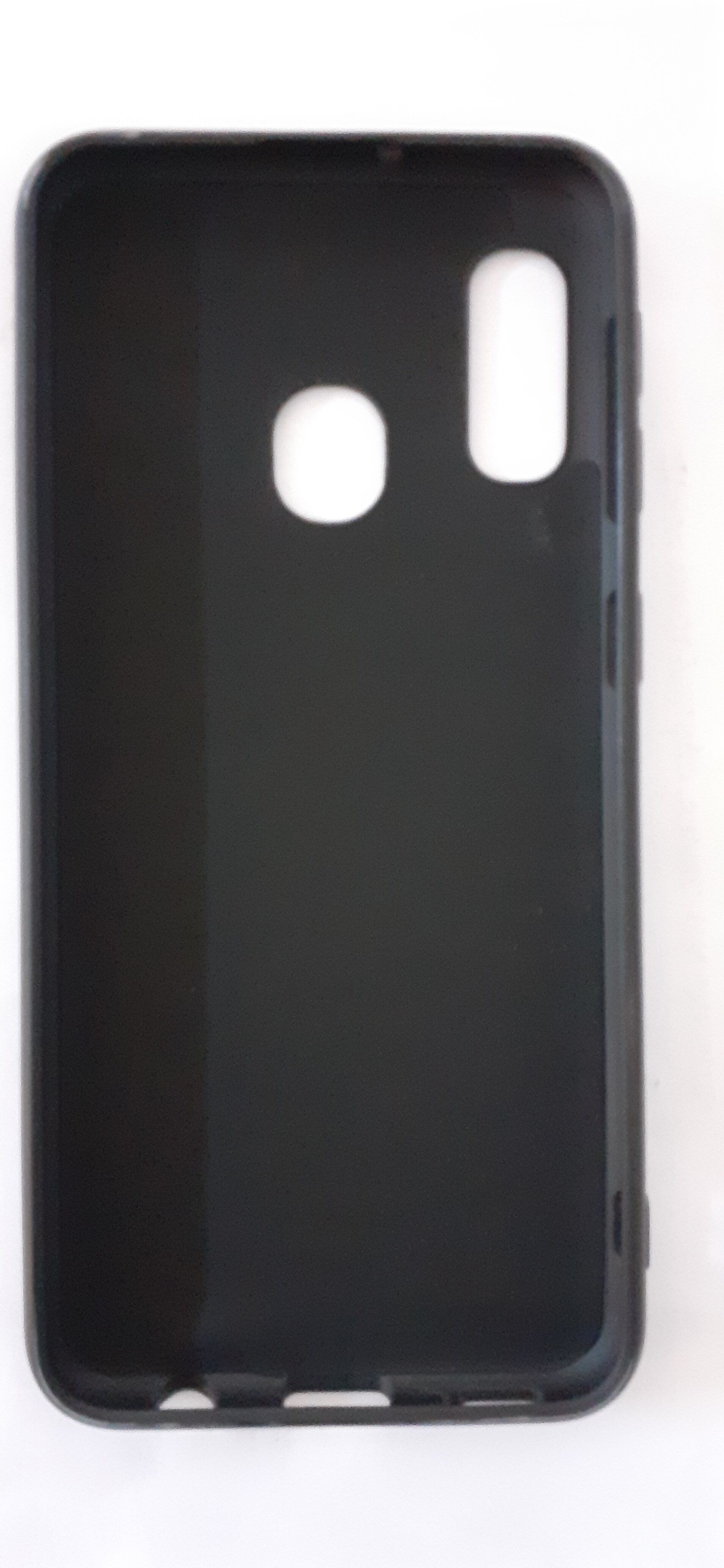 Husa slim compatibila cu Samsung Galaxy A20e, ultra slim, silicon Negru, cu interior de catifea, protectie camera, PlanetPhone