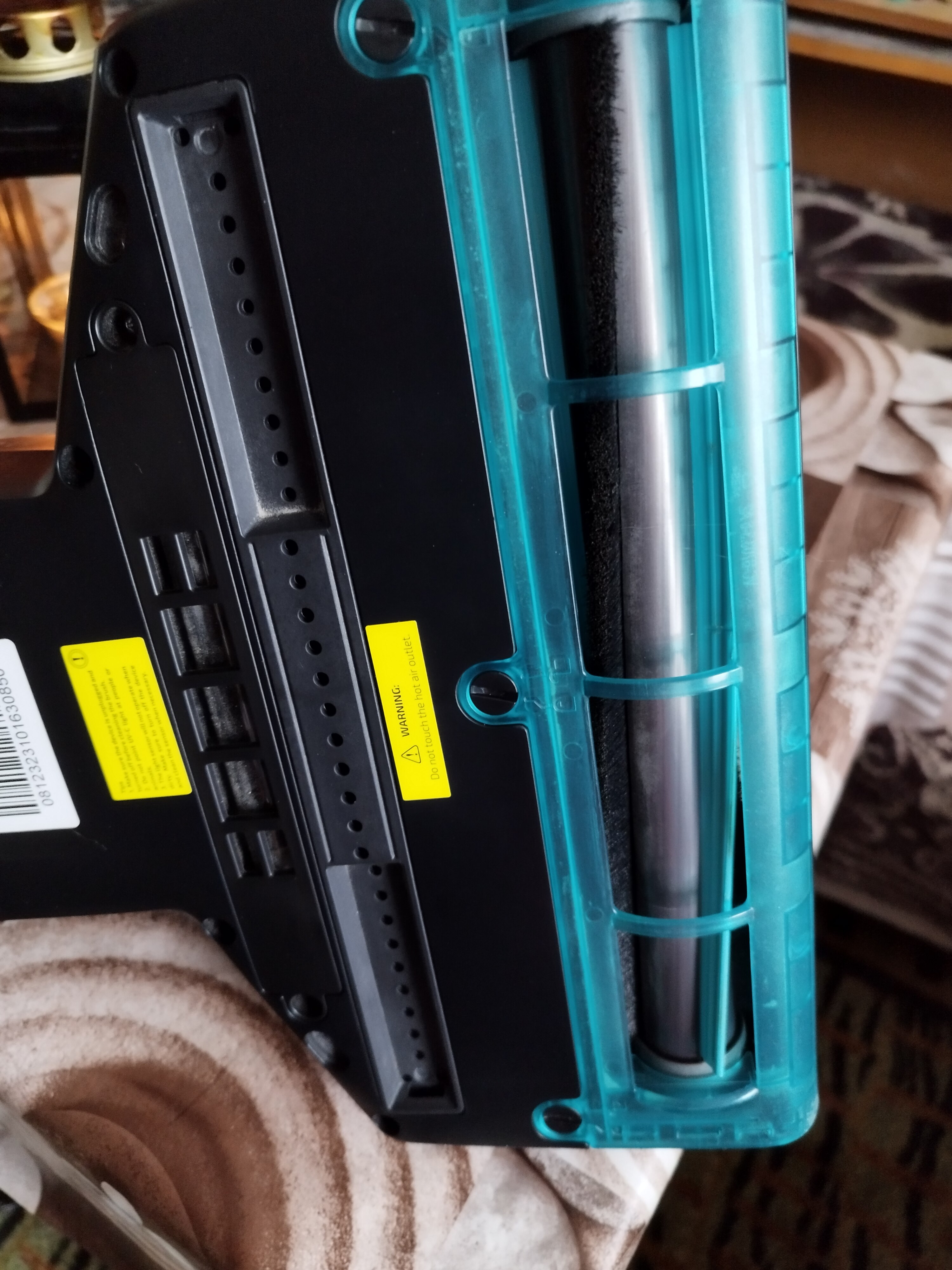 Aspirator UV de pat antiacarieni Cecotec Conga 7000 08123, 700W, 12000Pa, aer cald, gri/negru